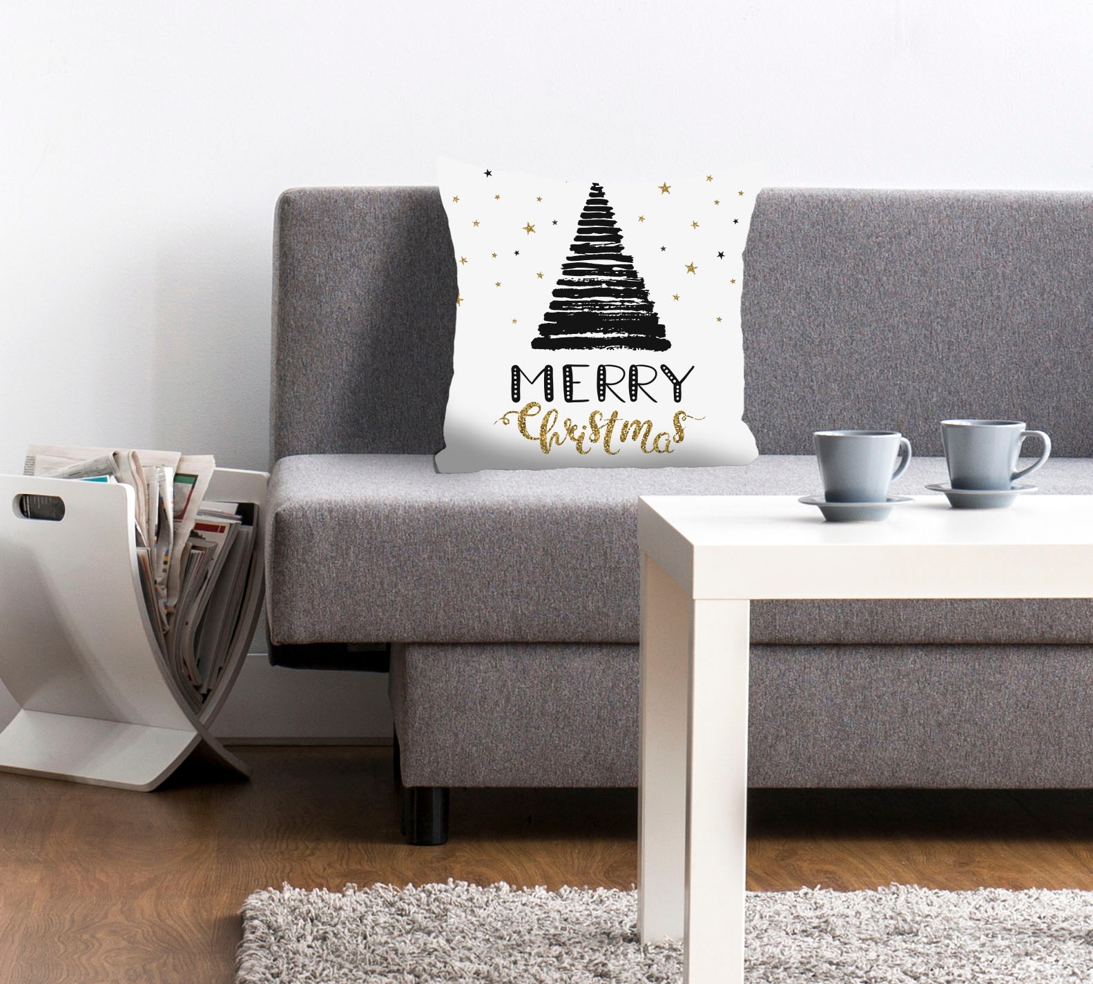 queence Dekokissen "Levi" Kissenhülle,Merry Christmas,Tannenbaum,Weihnachts günstig online kaufen
