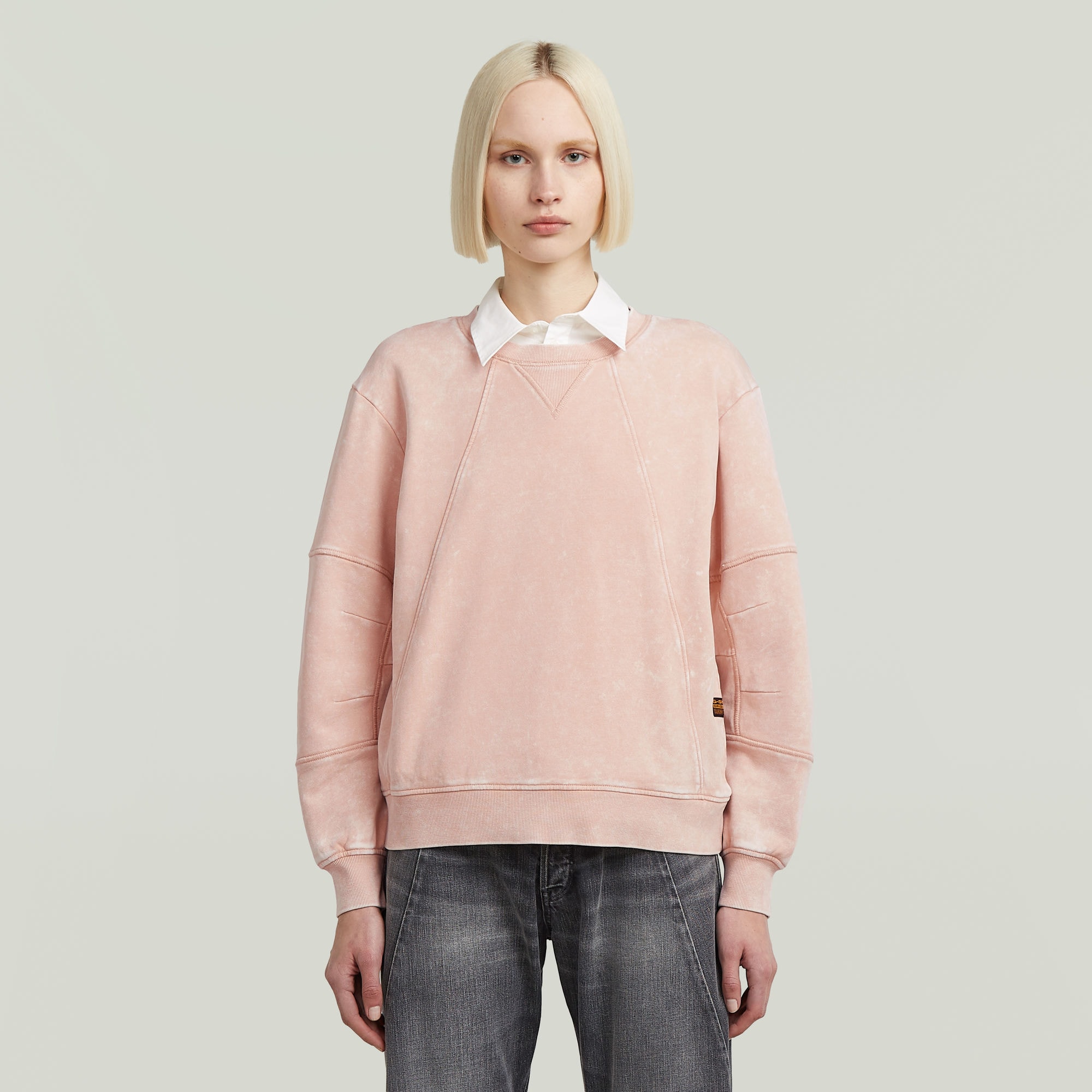 G-STAR Sweatshirt "Washed 3D Sleeve A line", in Rundhalsform günstig online kaufen