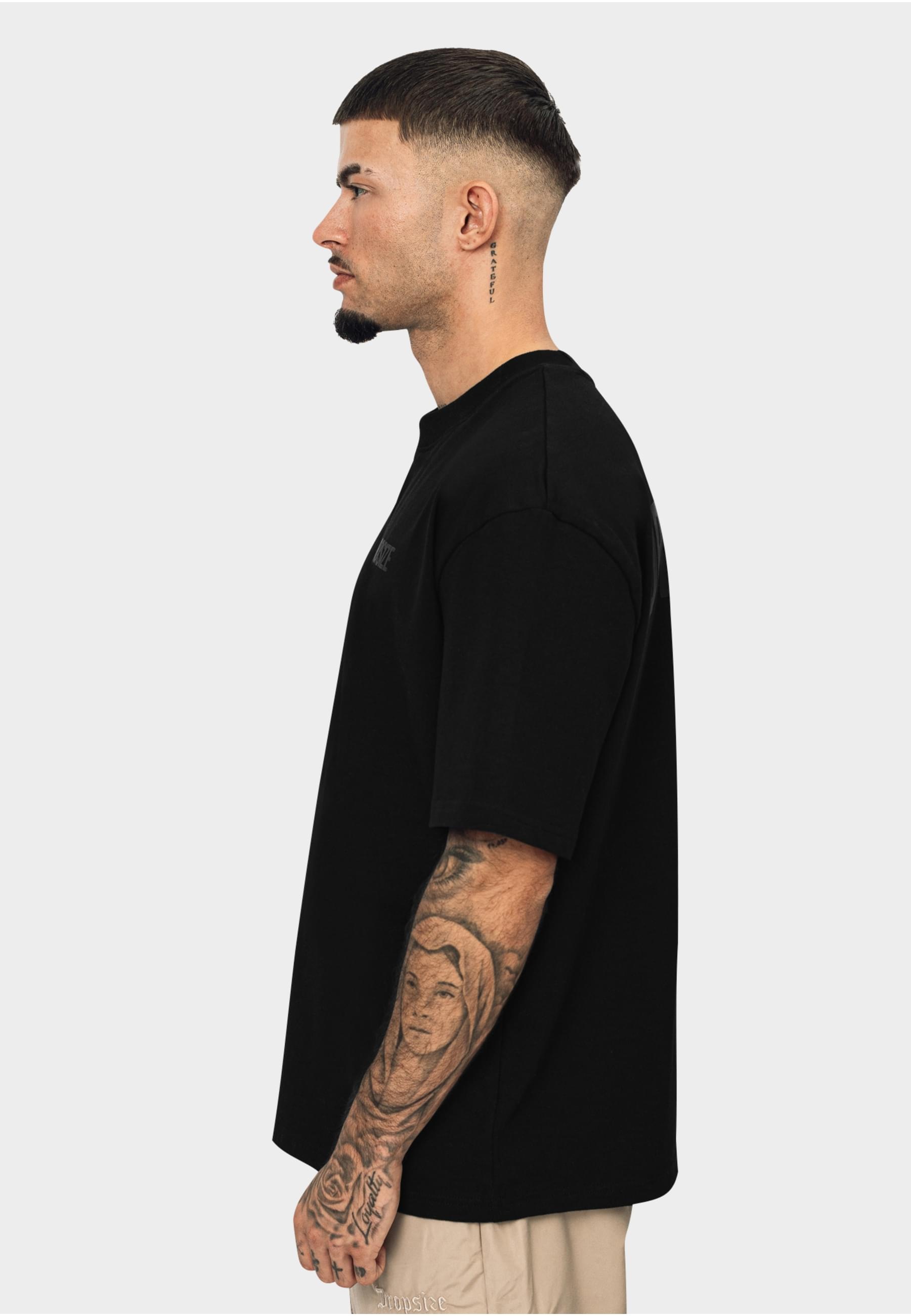 Dropsize T-Shirt »Dropsize Herren Heavy Overisze HD Print T-Shirt«, (1 tlg.)
