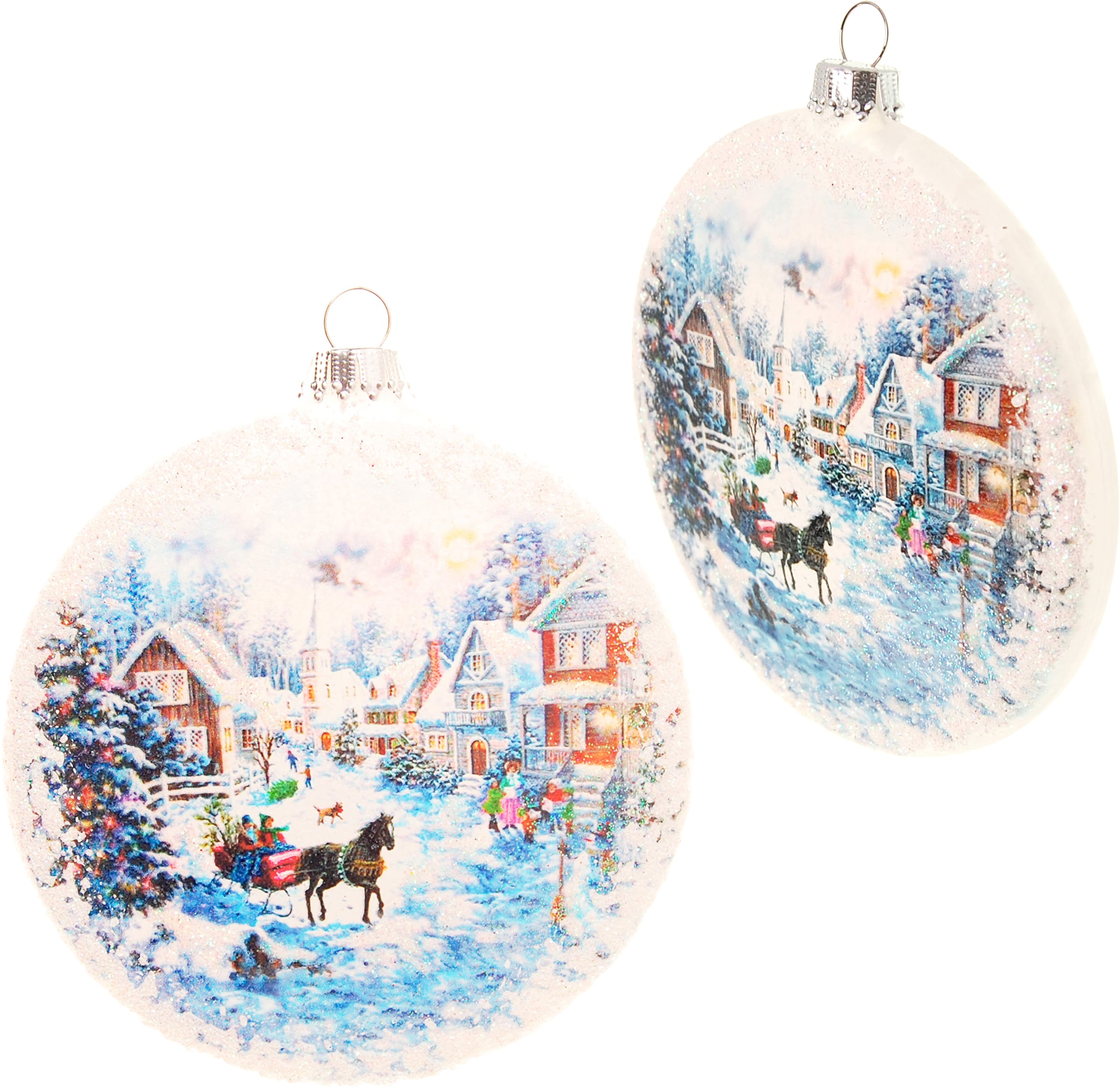 Krebs Glas Lauscha Weihnachtsbaumkugel »KGL03638, Weihnachtsdeko,  Christbaumschmuck, Christbaumkugeln Glas«, (1 St.), Taler aus Glas, mit  weihnachtlichem Motiv bestellen | BAUR