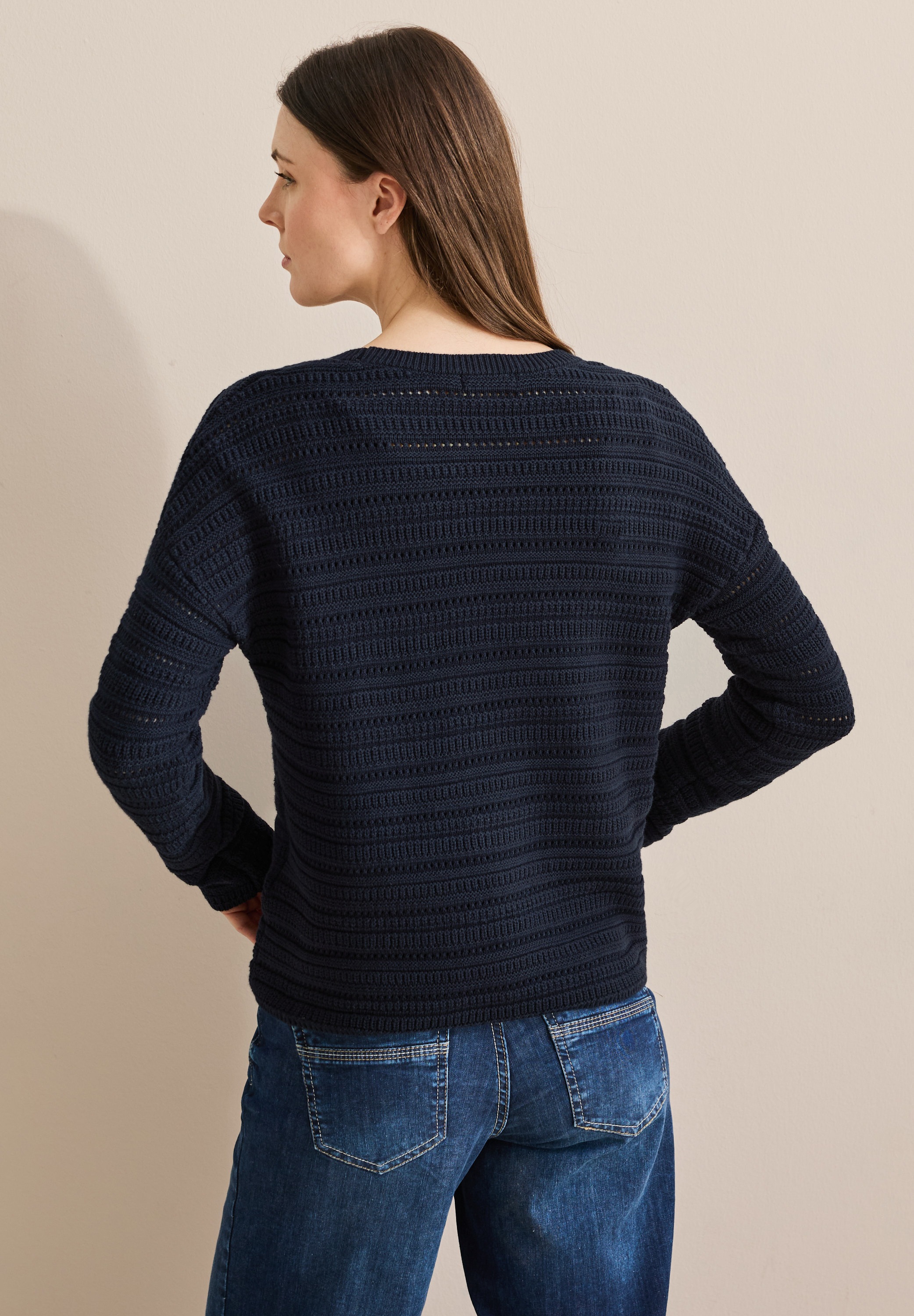 Cecil Strickpullover, im soften Baumwoll-Mix