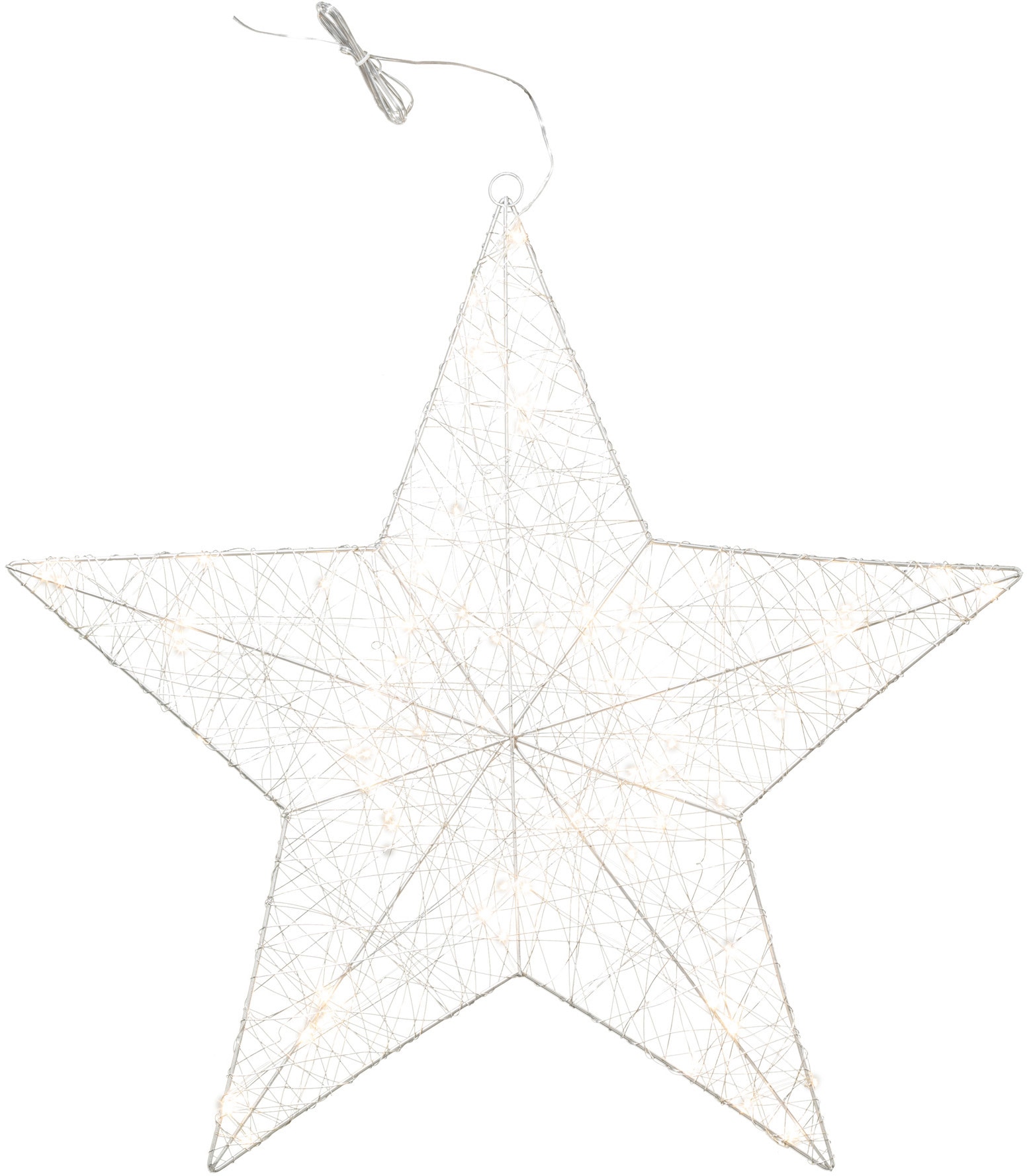 Creativ light Dekostern »Weihnachtsstern, Weihnachtsdeko«, (1 St.), aus Draht, mit 70 LED's, Ø 70 cm
