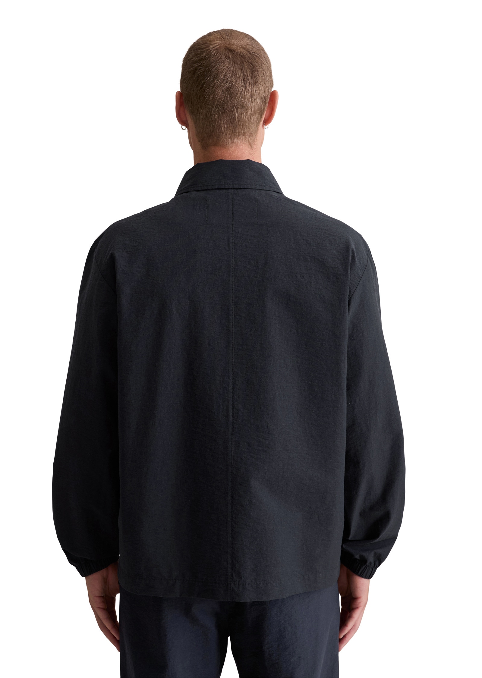 Marc O'Polo DENIM Outdoorjacke »aus strukturiertem Bio-Baumwoll-Mix«, ohne Kapuze