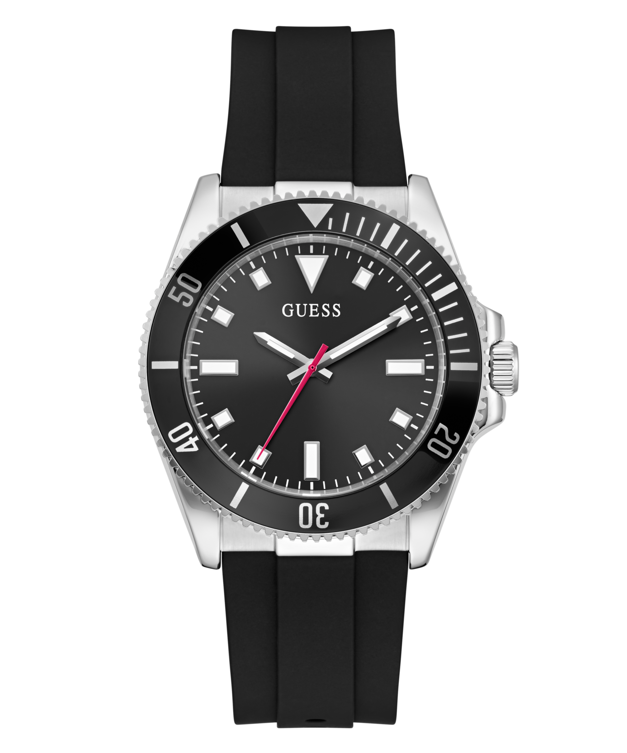 Guess Quarzuhr »CLIFF« Armbanduhr, Herrenuhr, Silikonarmband