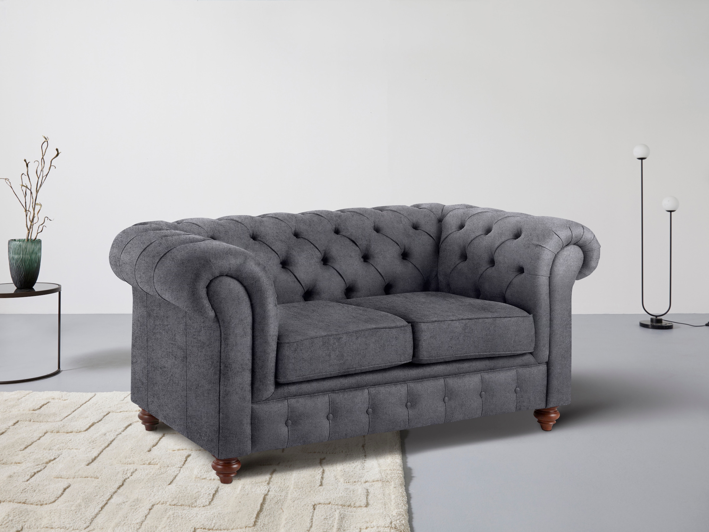 Chesterfield-Sofa »Chesterfield 2-Sitzer B/T/H: 150/89/74 cm«, mit hochwertiger...