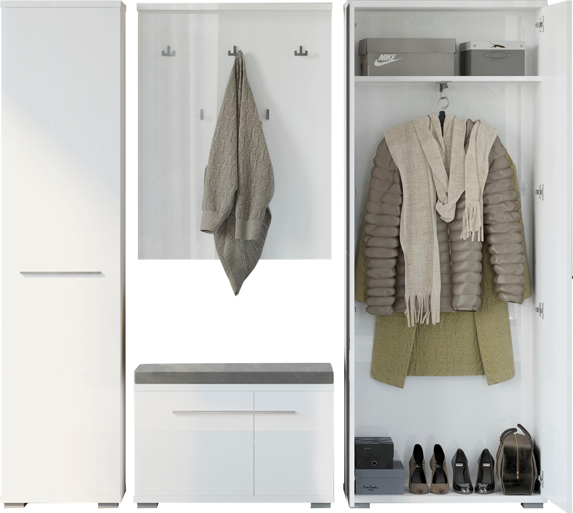 PLACES OF STYLE Garderoben-Set "Piano" Set, 4 Stk. tlg. günstig online kaufen