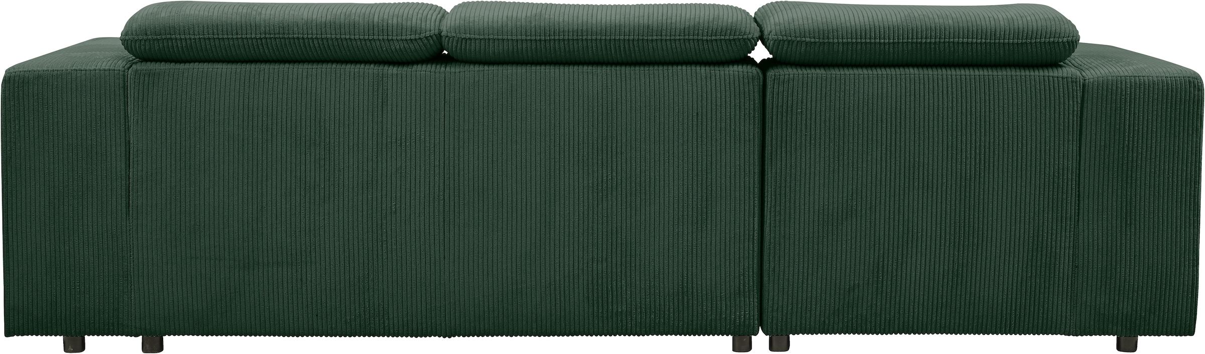 WERK2 Ecksofa »Cherry, modernes Sofa mit Komfortfunktionen, Breite 270cm, L-Form,«, bequem, mit verstellbaren Kopfteilen, Schlaffunktion und Bettkasten