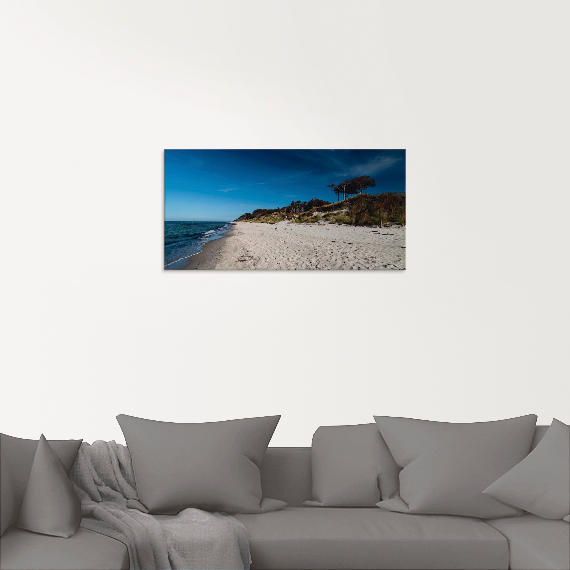 Artland Glasbild "Am Weststrand- Ostsee - Darss", Strand, (1 St.), in versc günstig online kaufen