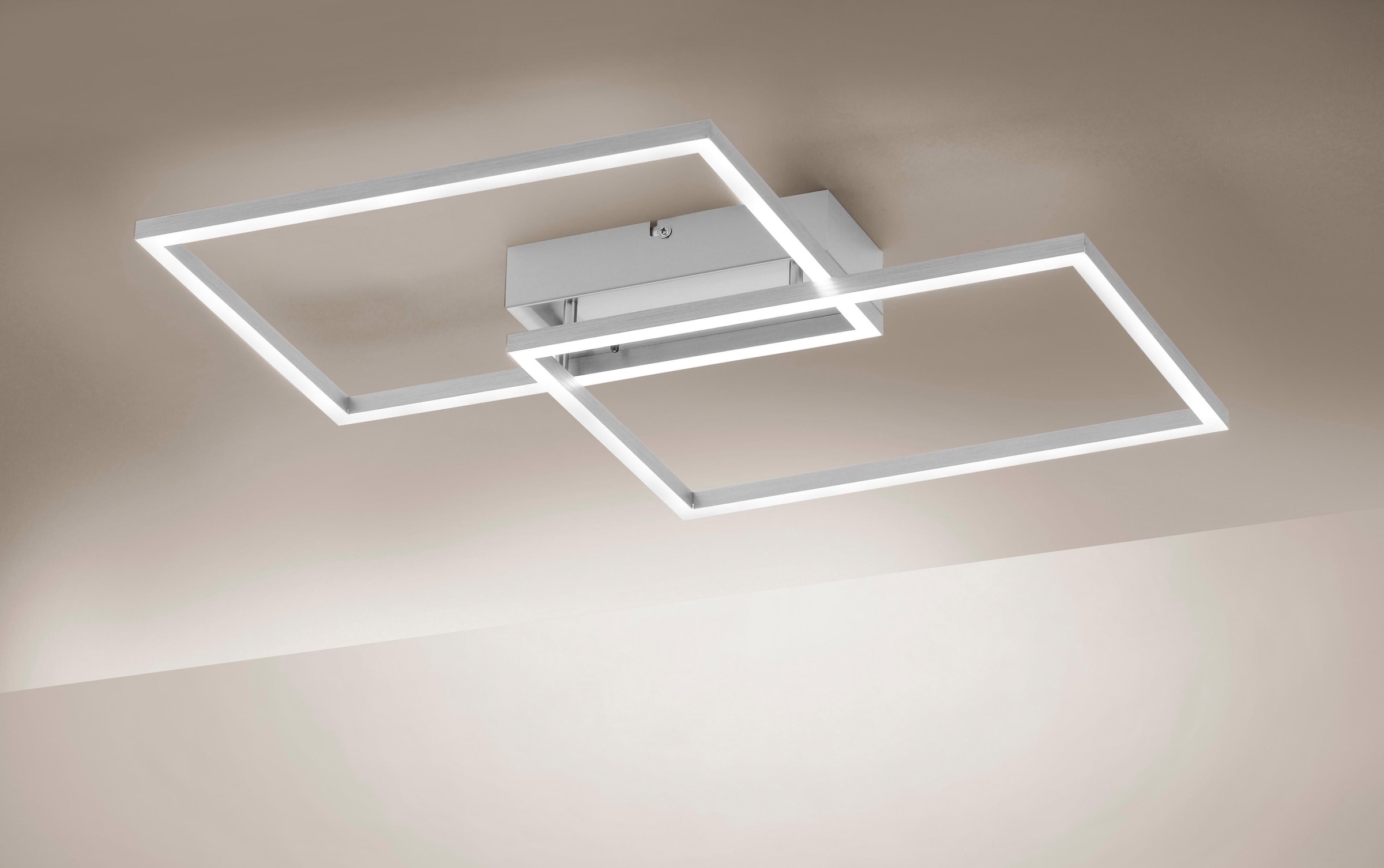 JUST LIGHT Deckenleuchte »IVEN«, 2 flammig, Leuchtmittel LED-Board | LED fest integriert, CCT-Farbtemperaturregelung, Dimmbar über Funkfernbed., Memoryfunktion