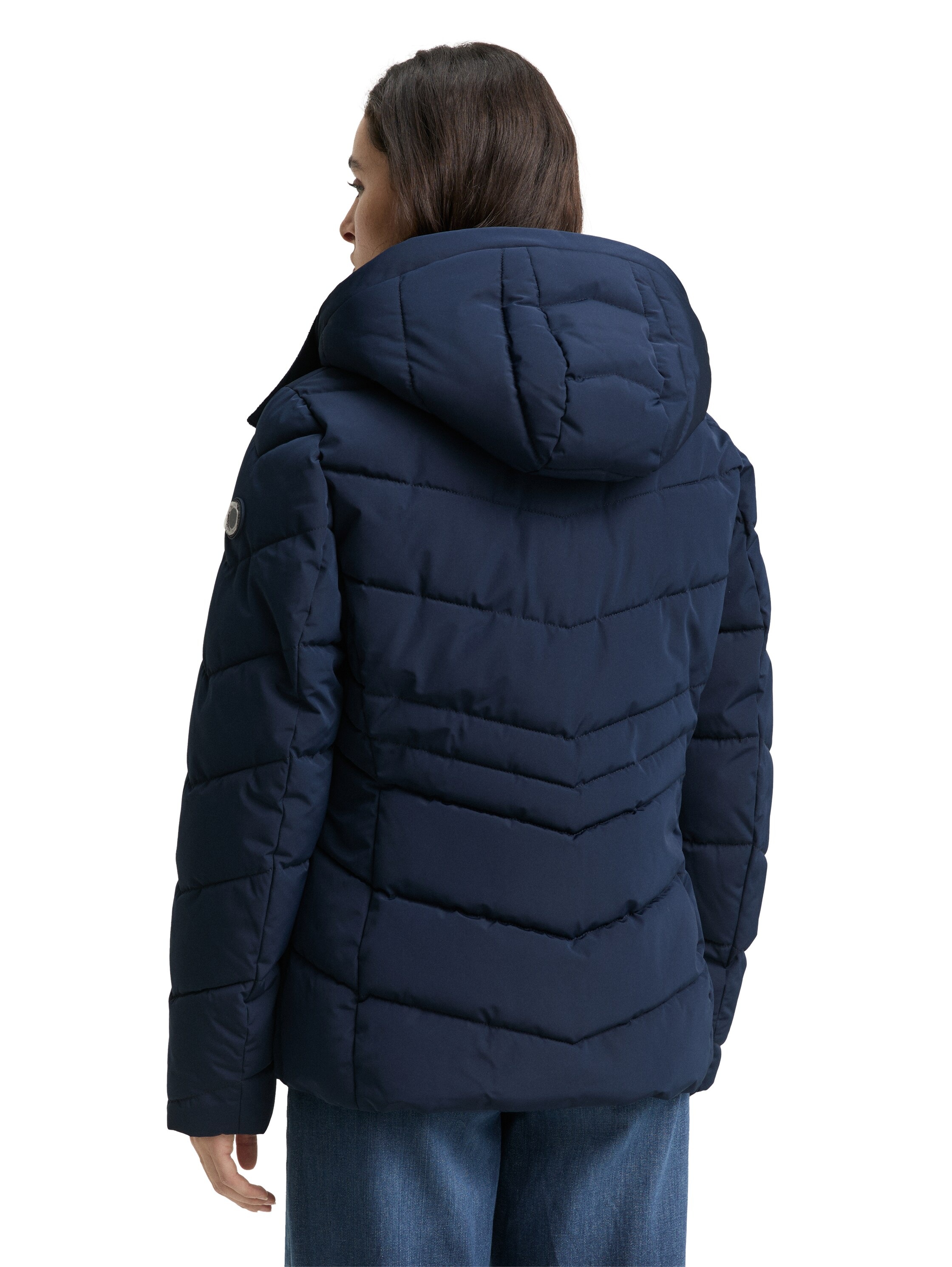 TOM TAILOR Steppjacke, mit Kapuze, mit Logo Stickerei günstig online kaufen