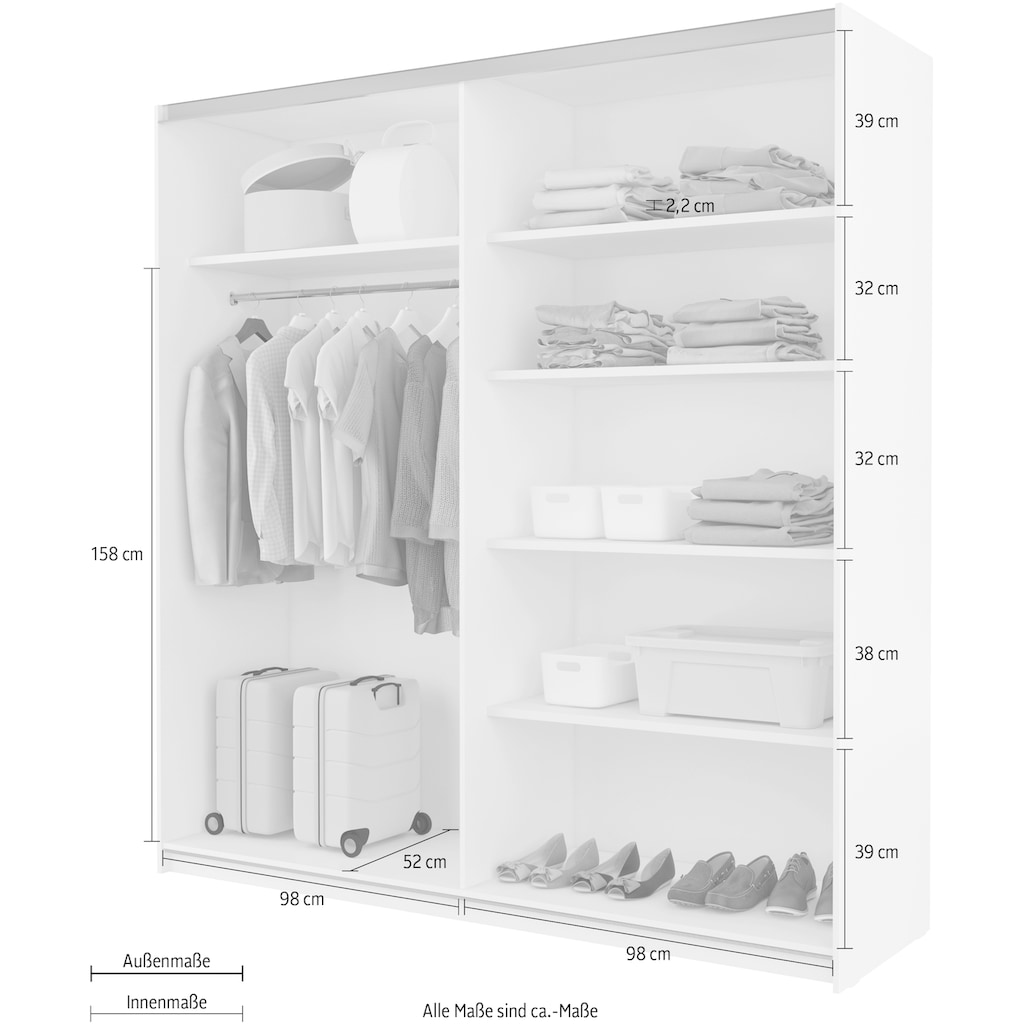 Helvetia Schwebetürenschrank »Violla«