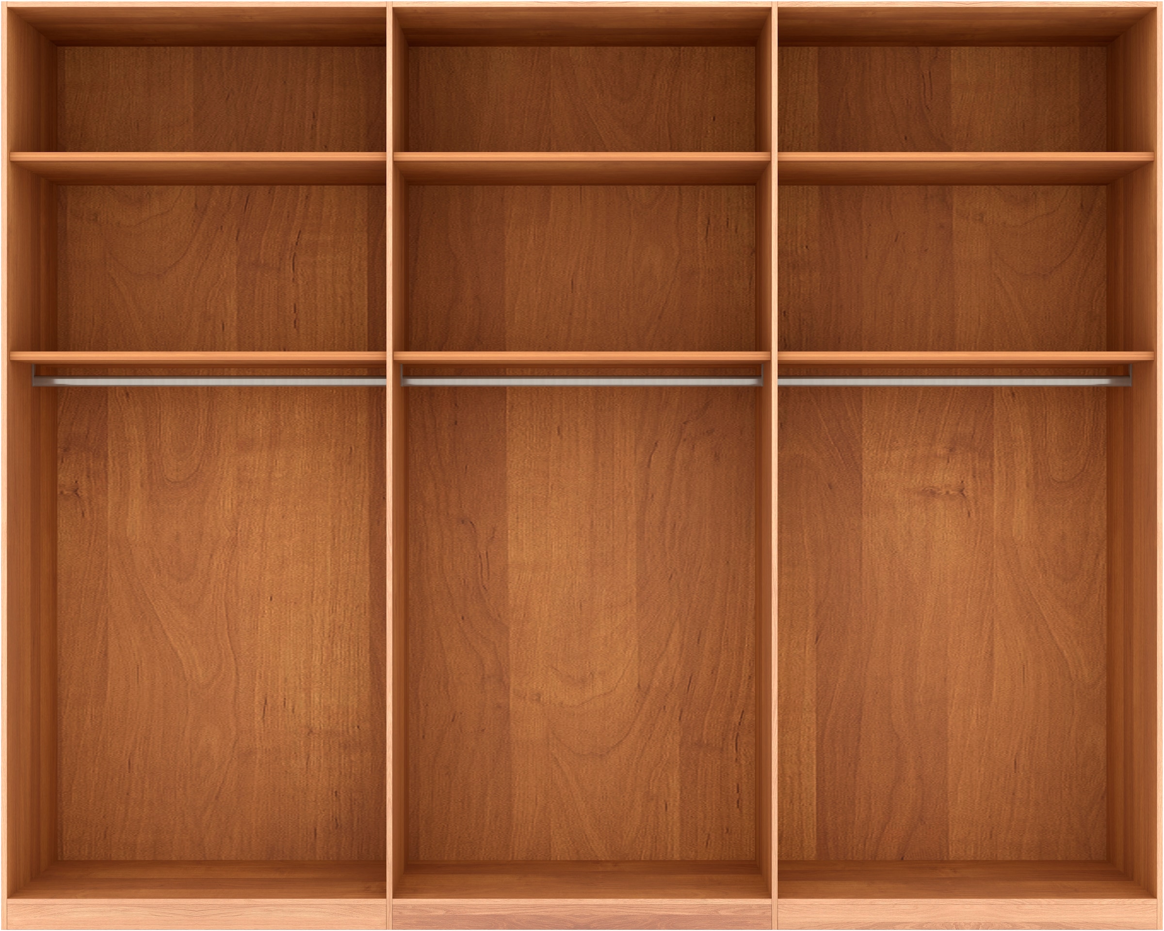 Musterring Drehtürenschrank »Sorrent, Kleiderschrank, teilmassiv Eiche«, (mit Türdämpfern, in 5 Breiten & 2 Höhen, extra Böden, MADE IN GERMANY), Türen in Eiche massiv mit Absetzung in Schiefer, verschiedene Maße