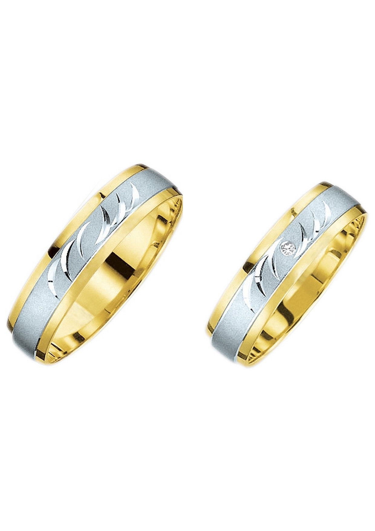 Firetti Trauring »Schmuck Geschenk Gold 375 Hochzeit Ehering Trauring "LIEBE"«, Made in Germany, wahlweise mit oder ohne Brillant