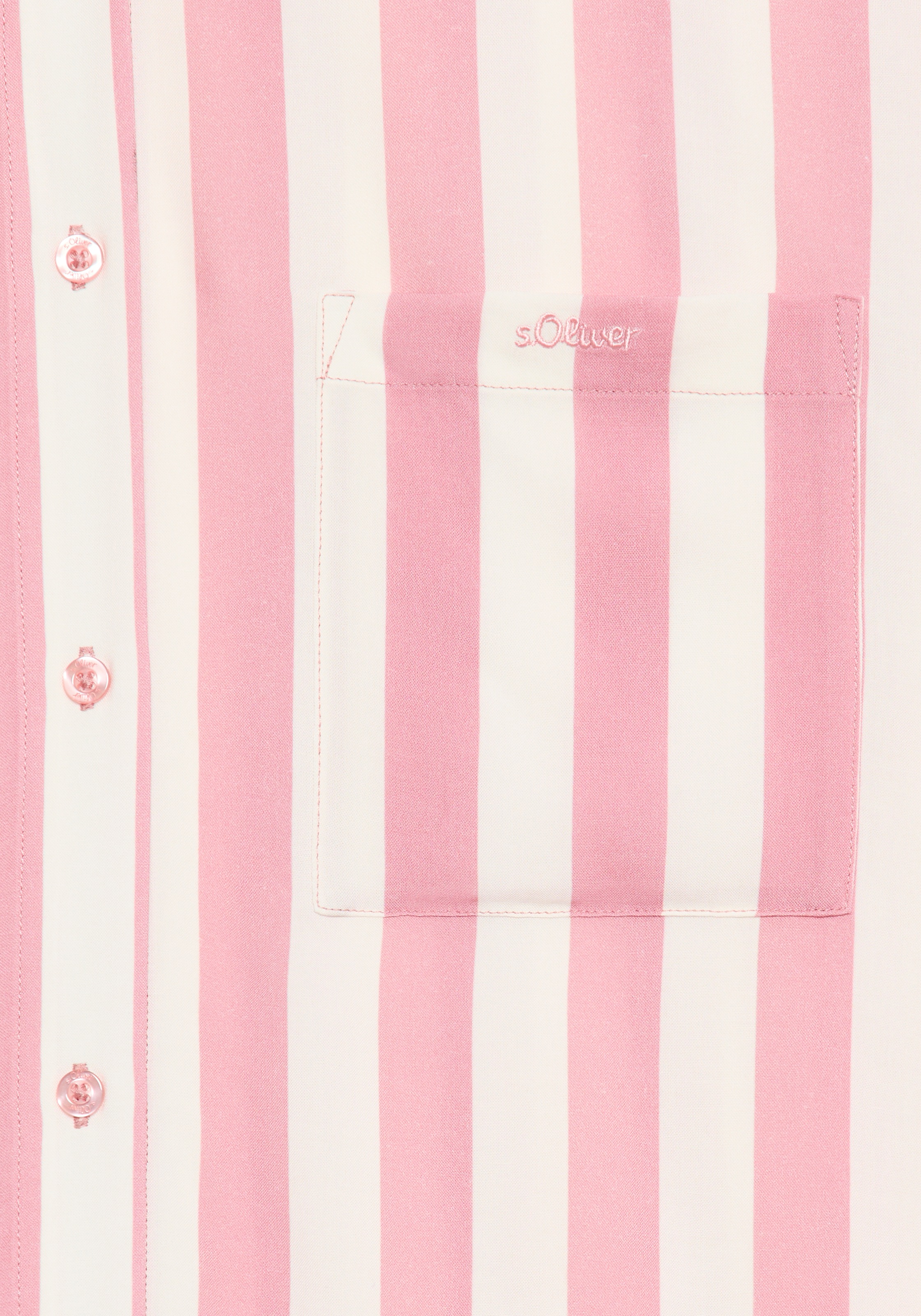 Thumbnail - s.Oliver Nachthemd aufgesetzte Tasche mit breiten Streifen