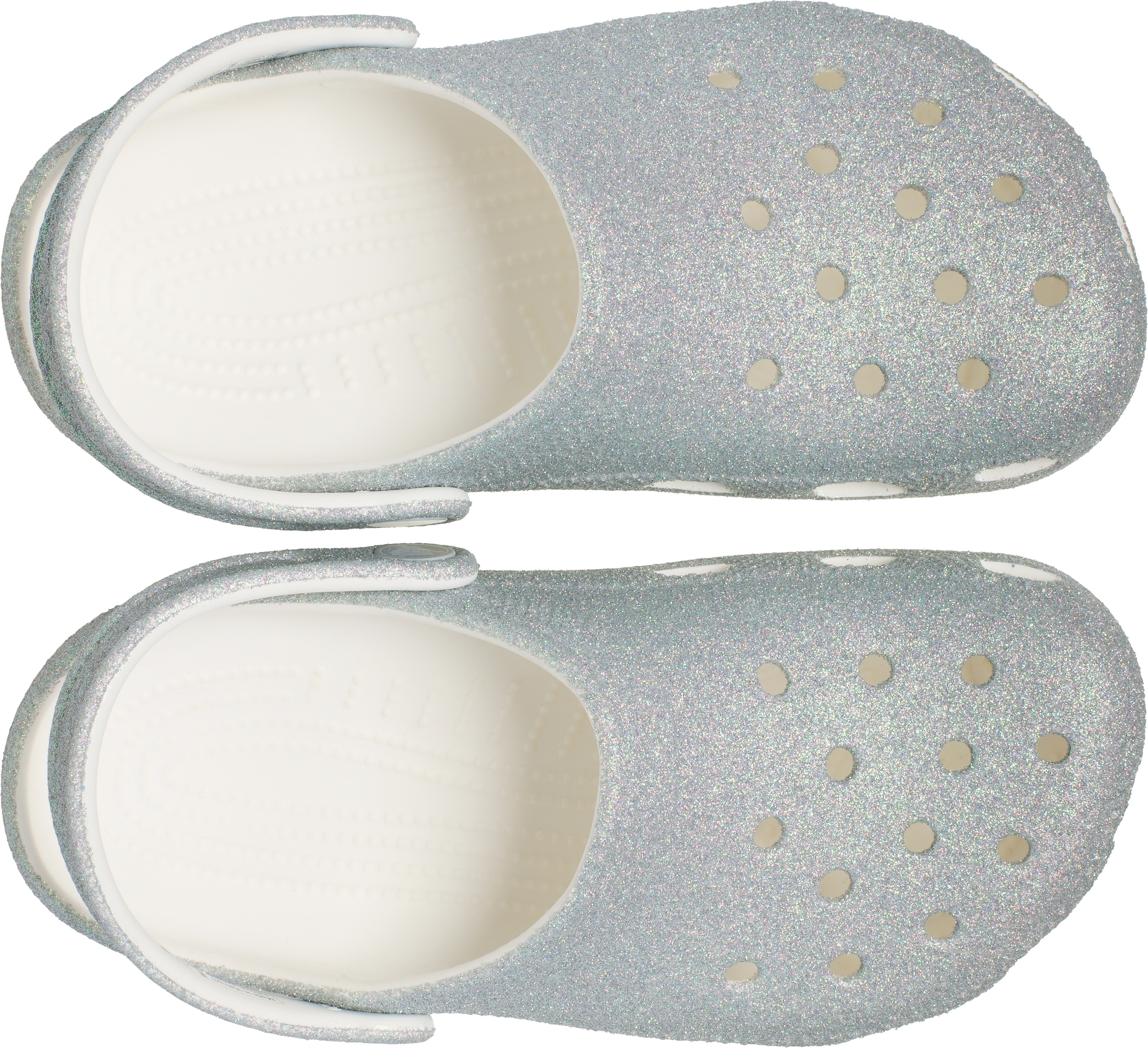 Crocs Clog »Classic Iridescent Glitter«, Glitzerschuh, Sandale, Hausschuh mit schwenkbarem Fersenriemen
