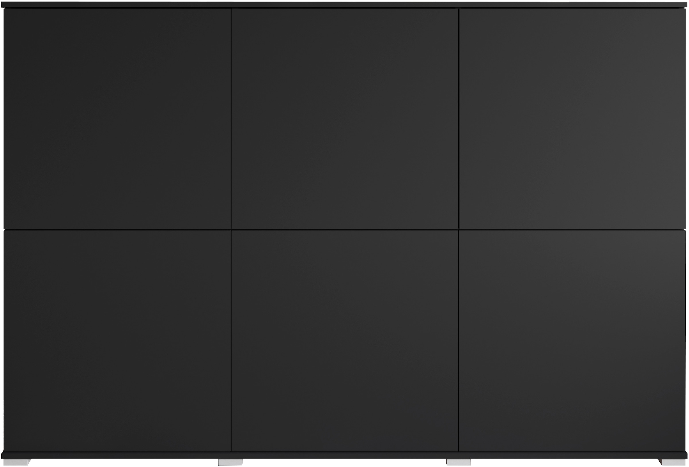 INOSIGN Highboard »Kenia, moderne grifflose Hochkommode mit 6 Türen, Breite 180 cm«, (1 St.), Push-to-Open-Fronten, höhenverstellbaren Einlegeböden