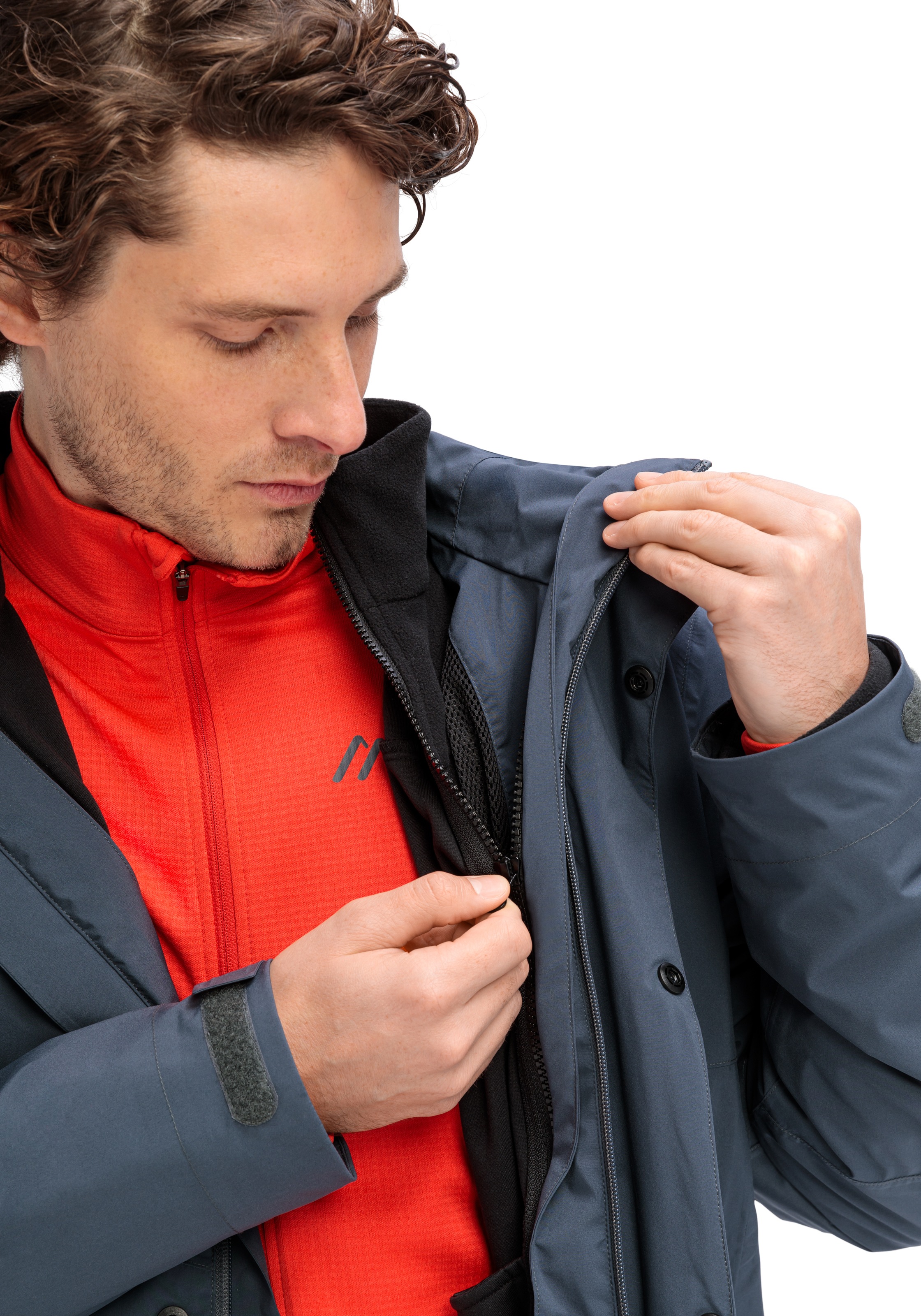 Maier Sports Funktionsjacke "Metor 3in1 M", Herren 3-in-1 Jacke, Regenjacke günstig online kaufen