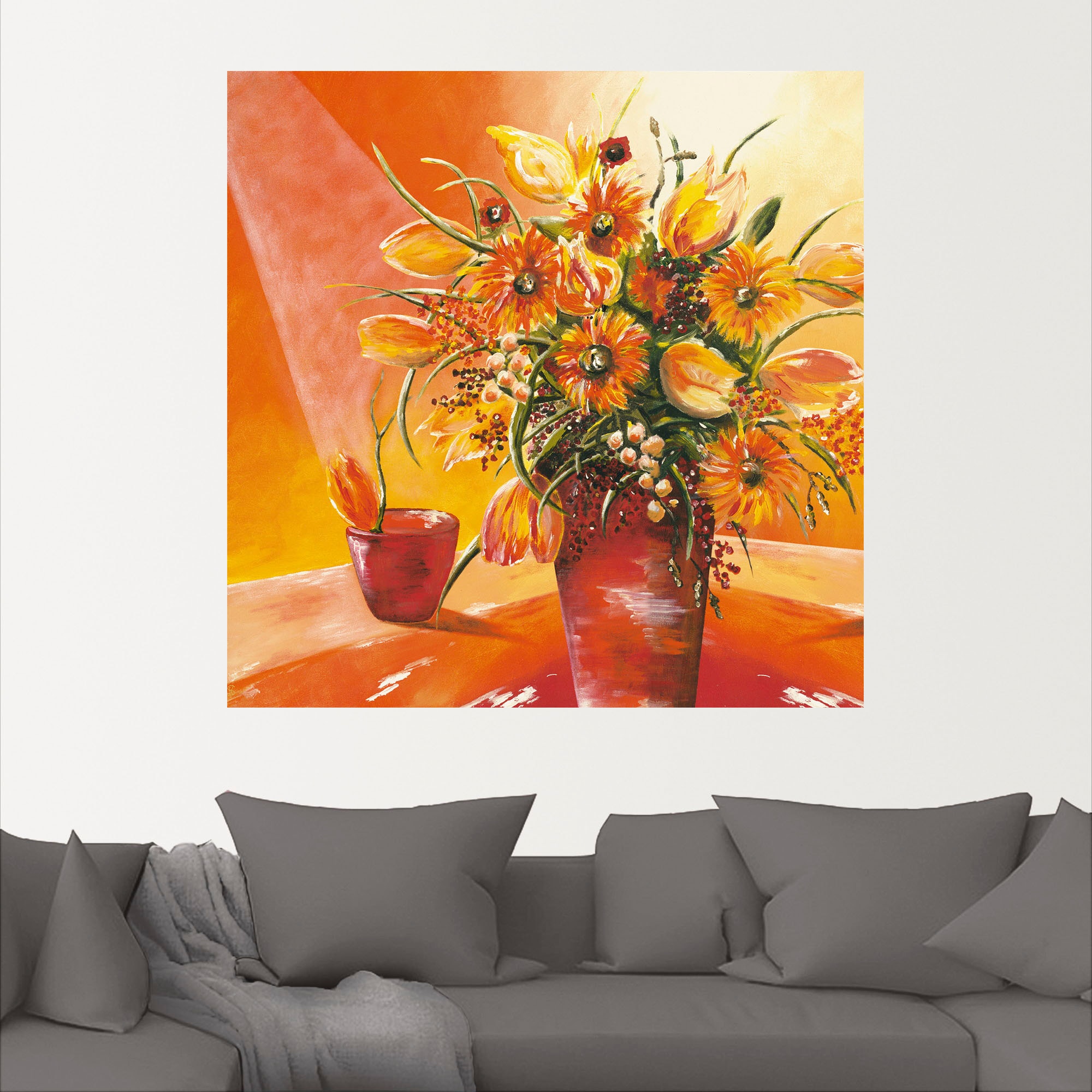 Artland Wandbild »Blumenstrauß in Vase I«, Blumen, (1 St.), als Alubild, Outdoorbild, Leinwandbild, Wandaufkleber, versch. Größen