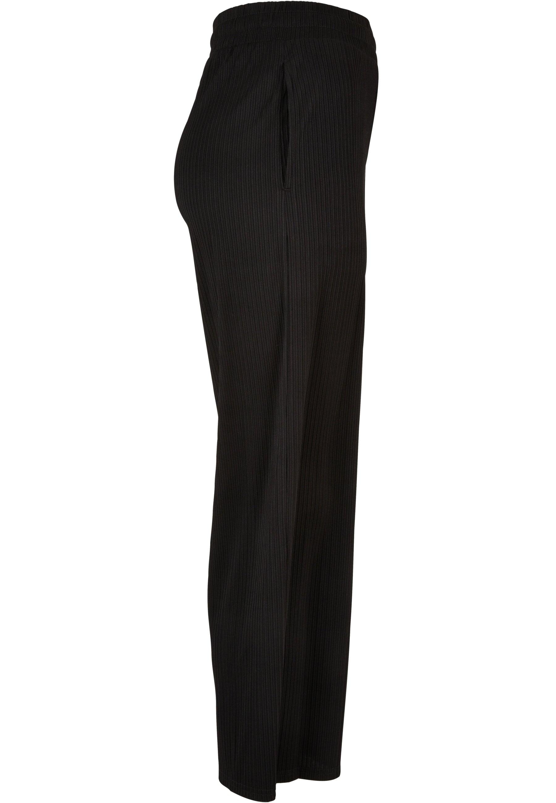 URBAN CLASSICS Bequeme Jeans »Urban Classics Damen Ladies Straight Leg Rib Interlock Culotte«, (1 tlg.)