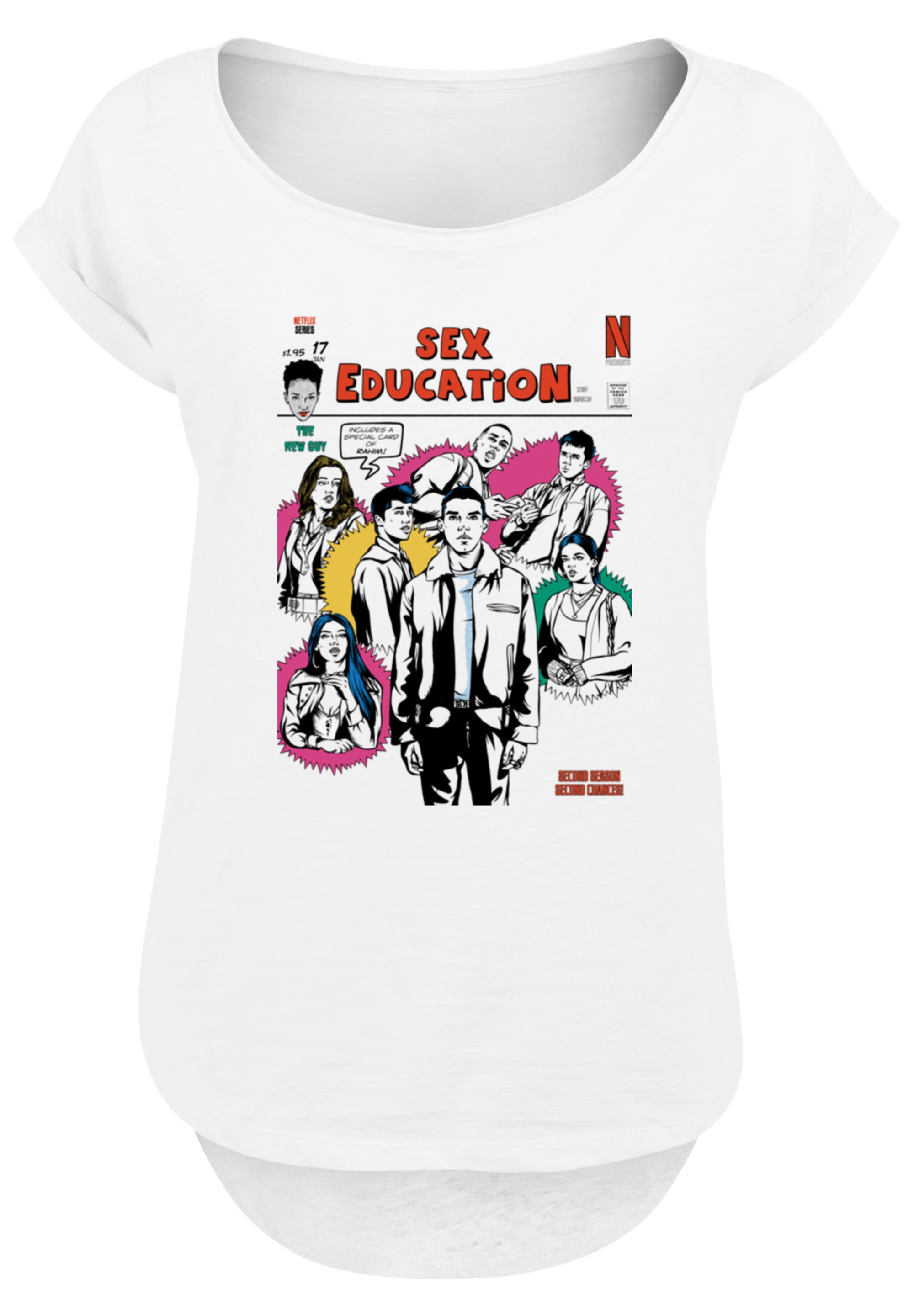 F4NT4STIC T-Shirt »Sex Education Magazine Cover Netflix TV Serie«, Premium Qualität