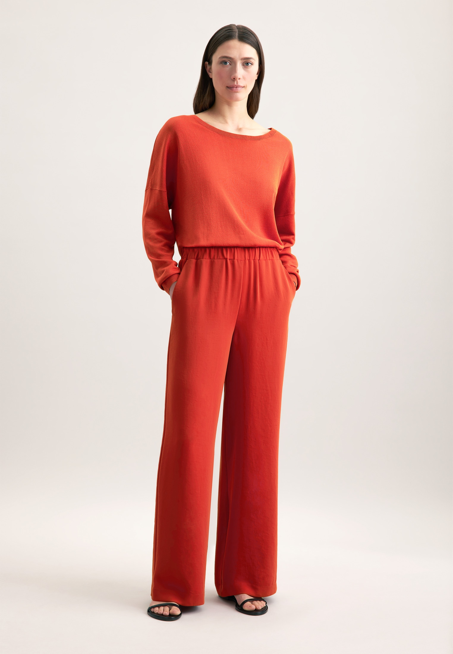 seidensticker Strickpullover »Schwarze Rose« 1/1 Rundhals