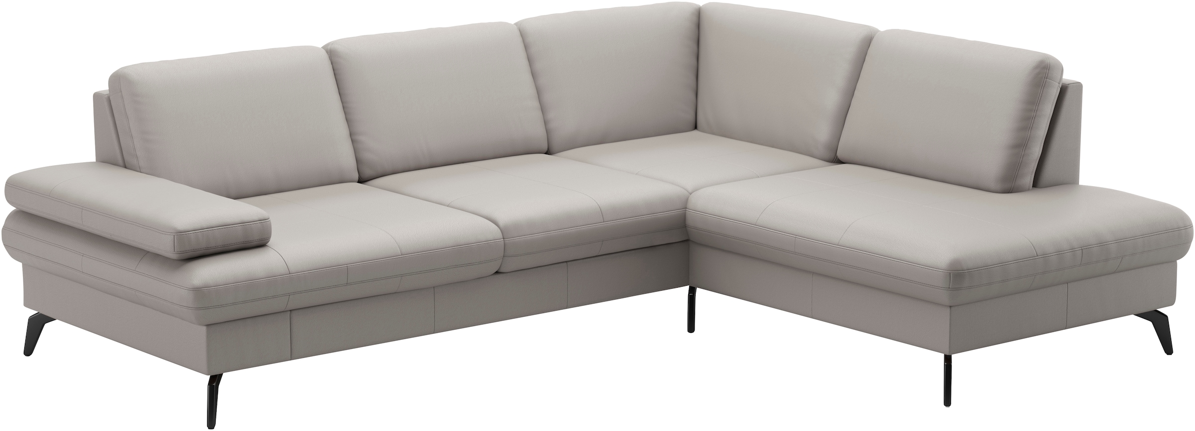 sit&more Ecksofa »Morris L-Form, inkl. Sitztiefenverstellung«, wahlweise mit Armteilverstellung, Bettfunktion & Bettkasten