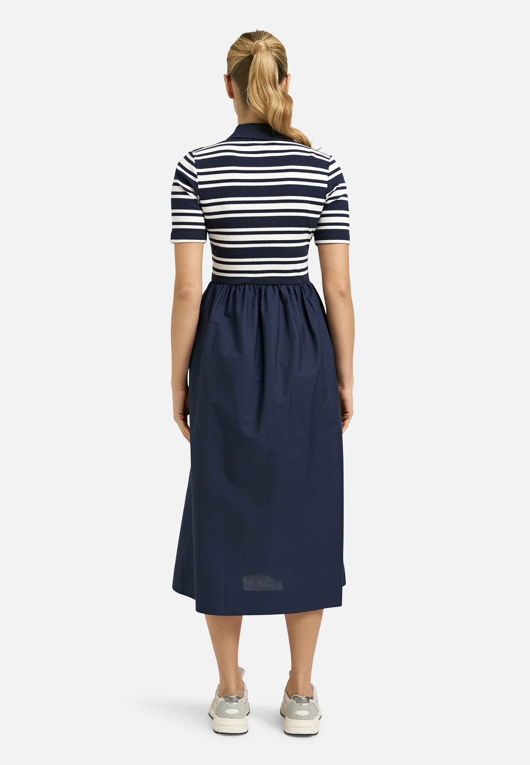 Smith & Soul Sommerkleid Ohne Taschen mit Polo-Kragen und kurzer Knopfleiste