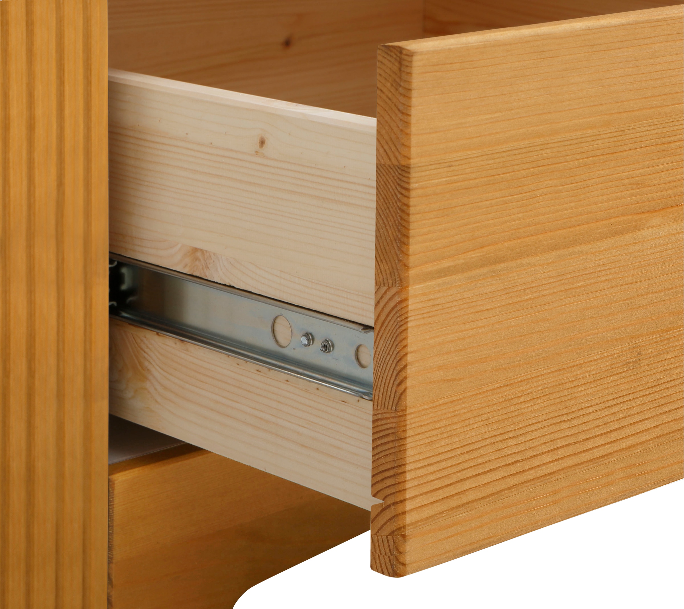 Home affaire Schiebetürenschrank »Konrad«, (B/H/T ca. 111/207/64 cm), Breite 111 cm, aus massiver, FSC®-zertifizierter Kiefer