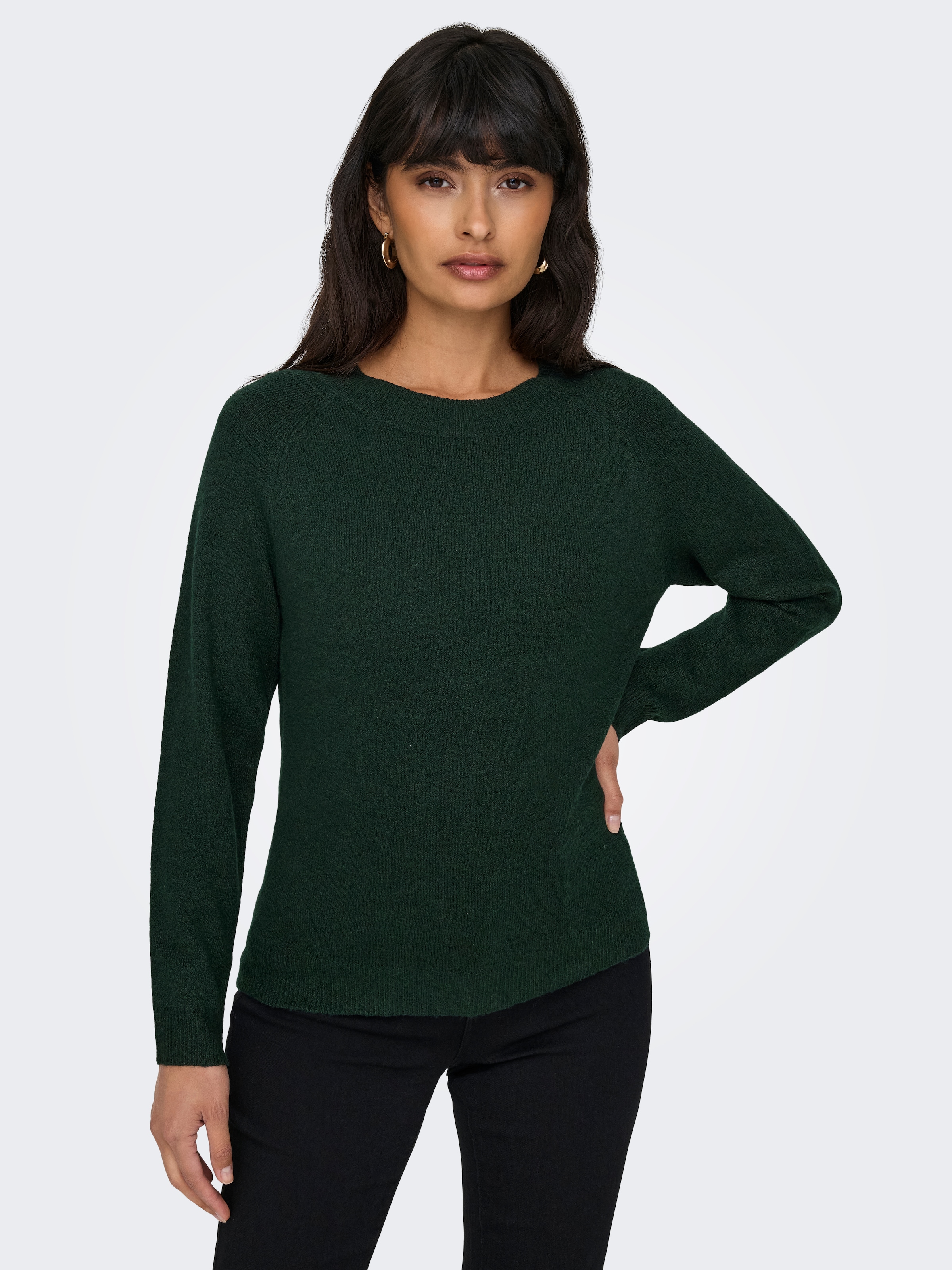 ONLY "ONLRICA LIFE L/S PULLOVER KNT NOOS" Materialmix, regular fit günstig online kaufen