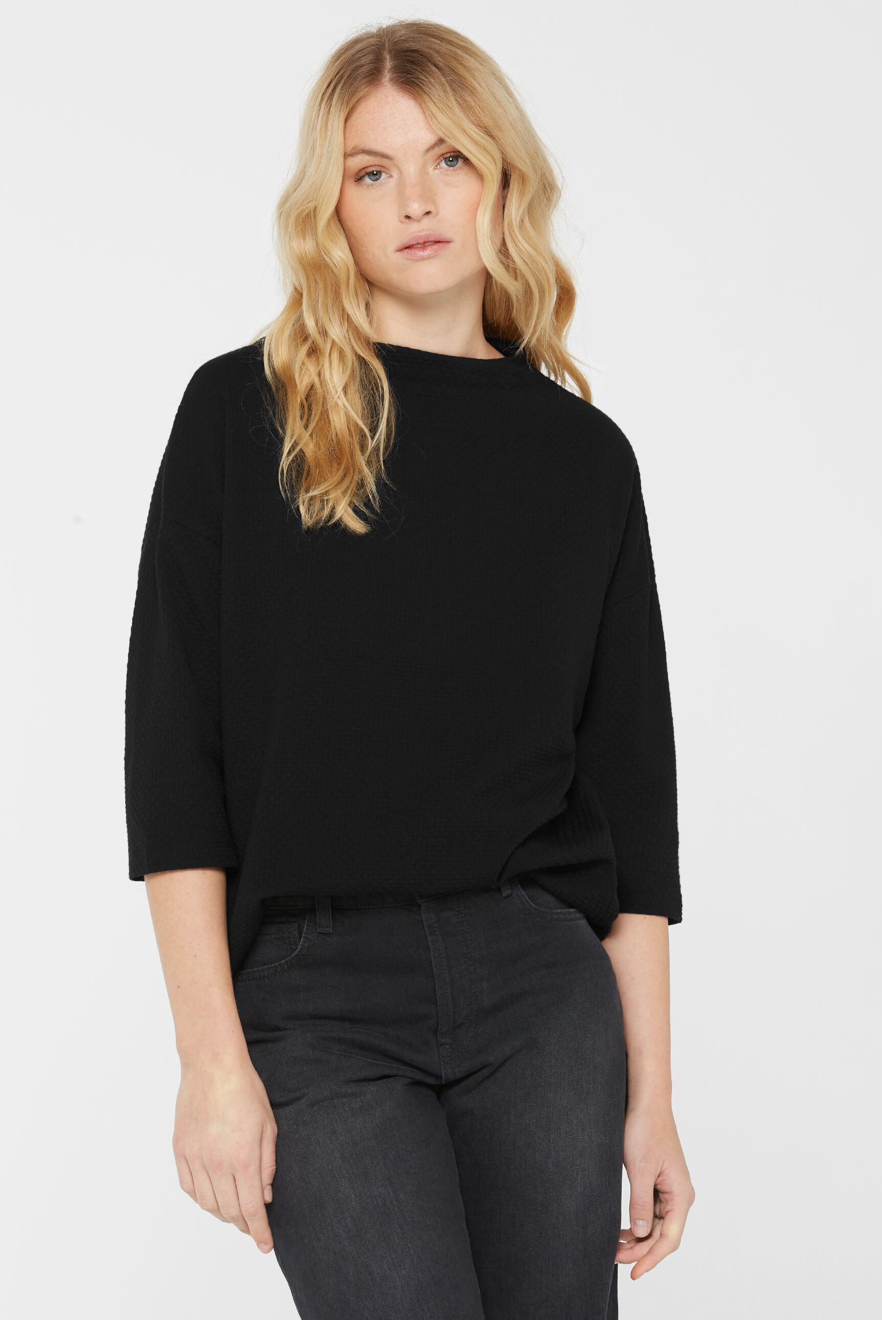 SENSES.THE LABEL Rundhalsshirt mit Baumwolle