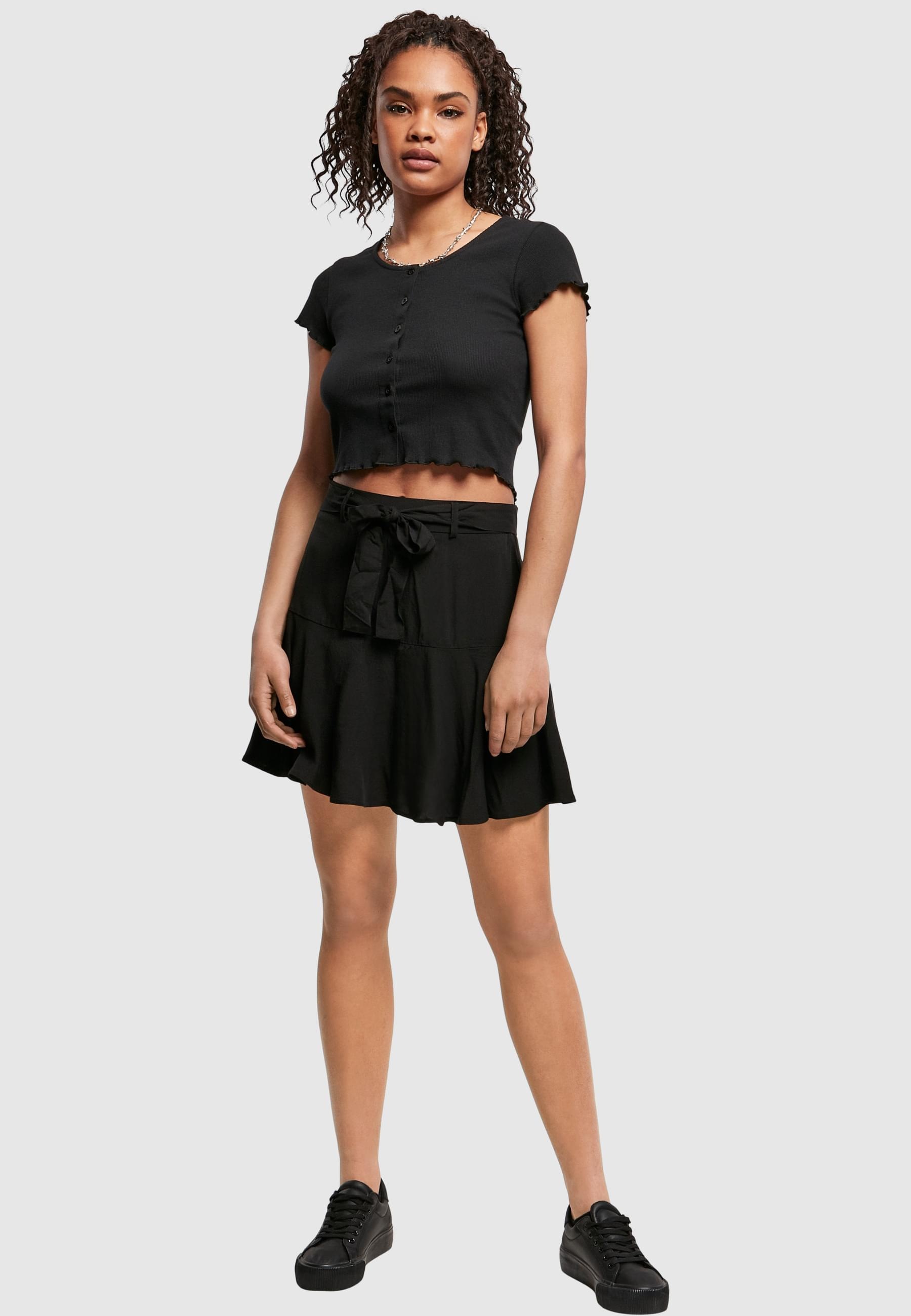 URBAN CLASSICS Jerseyrock »Urban Classics Damen Ladies Viscose Mini Skort«, (1 tlg.)