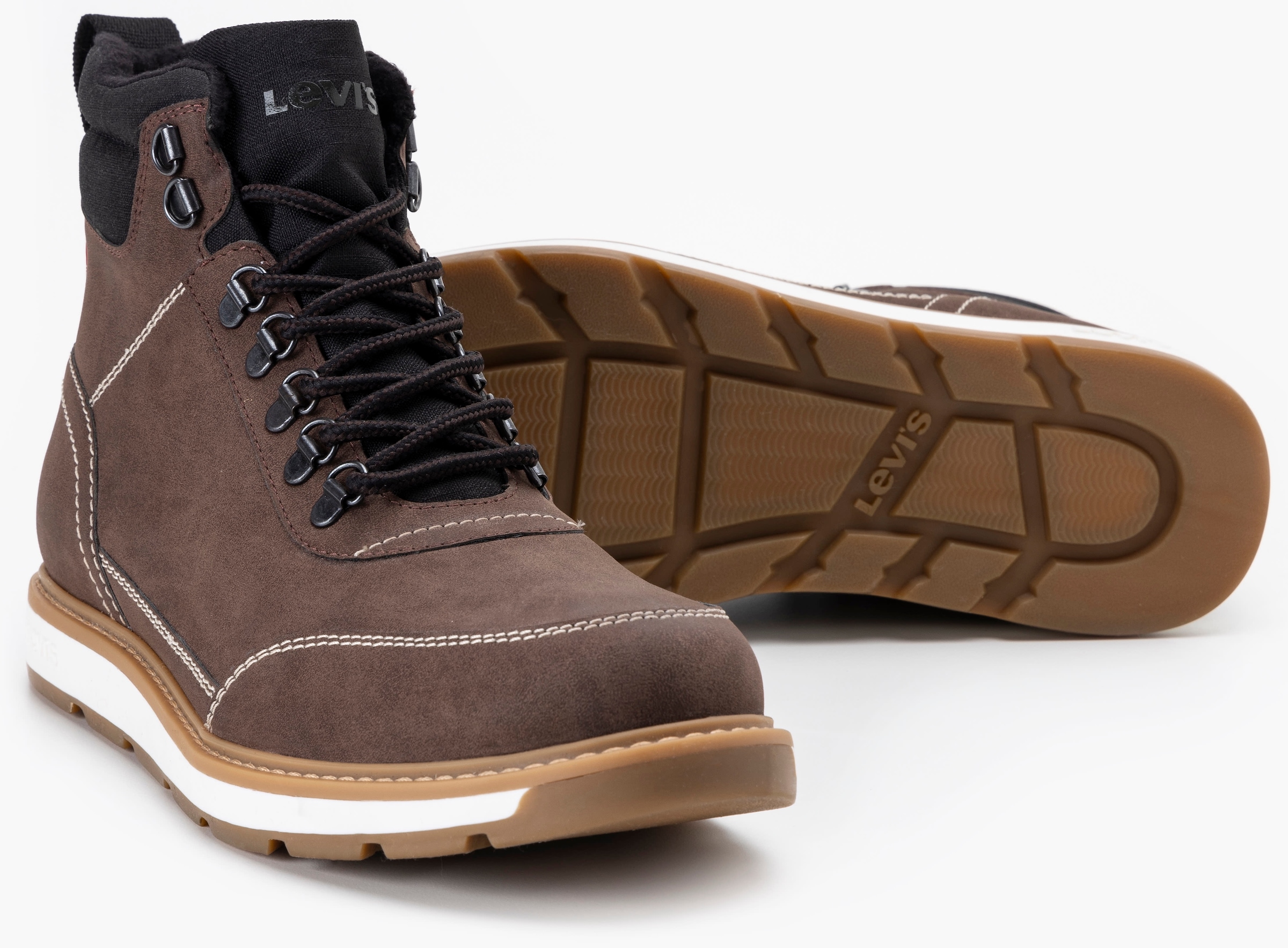 Levi's® Schnürboots »AXEL«, Outdoorschuh, Schnürschuh, High Top-Sneaker mit Schaftrandpolsterung