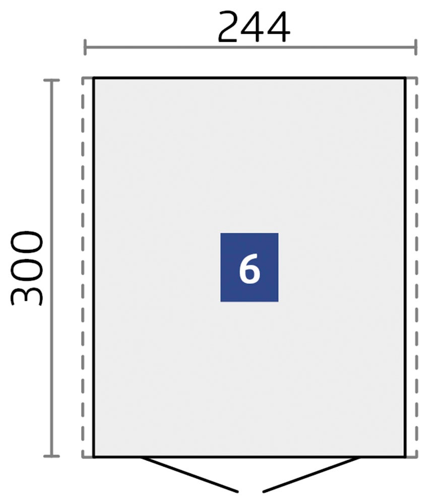 Biohort Gerätehaus »Europa Gr. 6, verschiedene Farben« Qualitäts-Geräteschuppen aus Metall