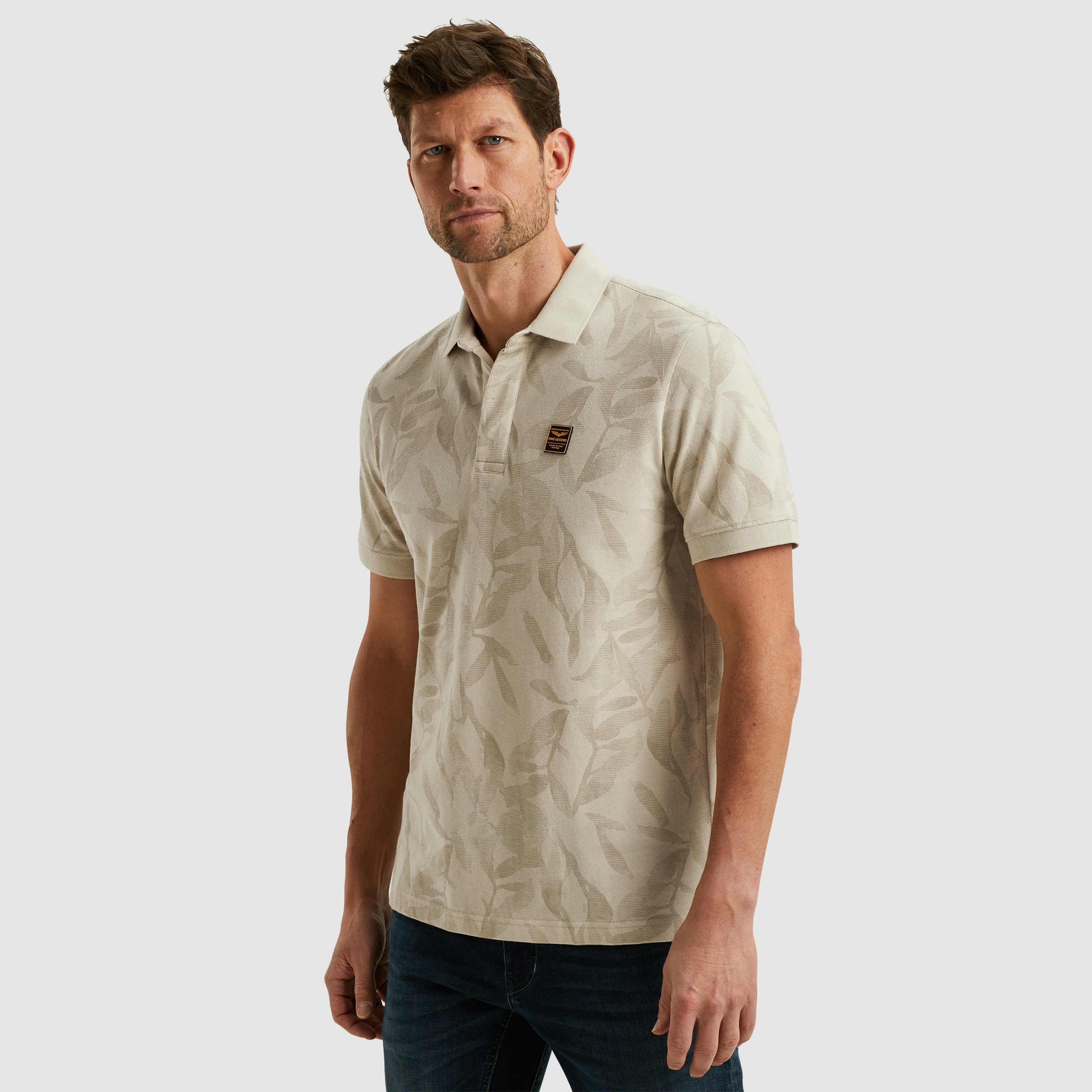PME LEGEND Poloshirt »Short sleeve polo two tone pique printed«, mit All-Over Print