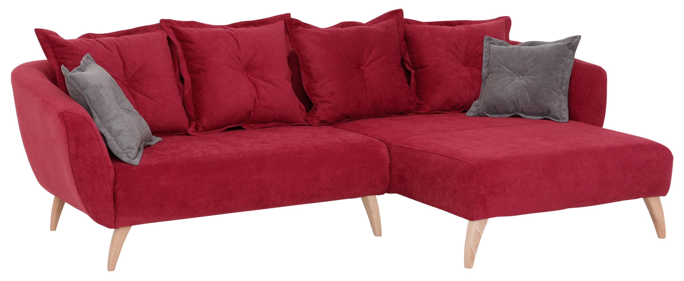 Home affaire Ecksofa "Baggio formschöne Polsterecke, bequem, Breite 277cm, günstig online kaufen