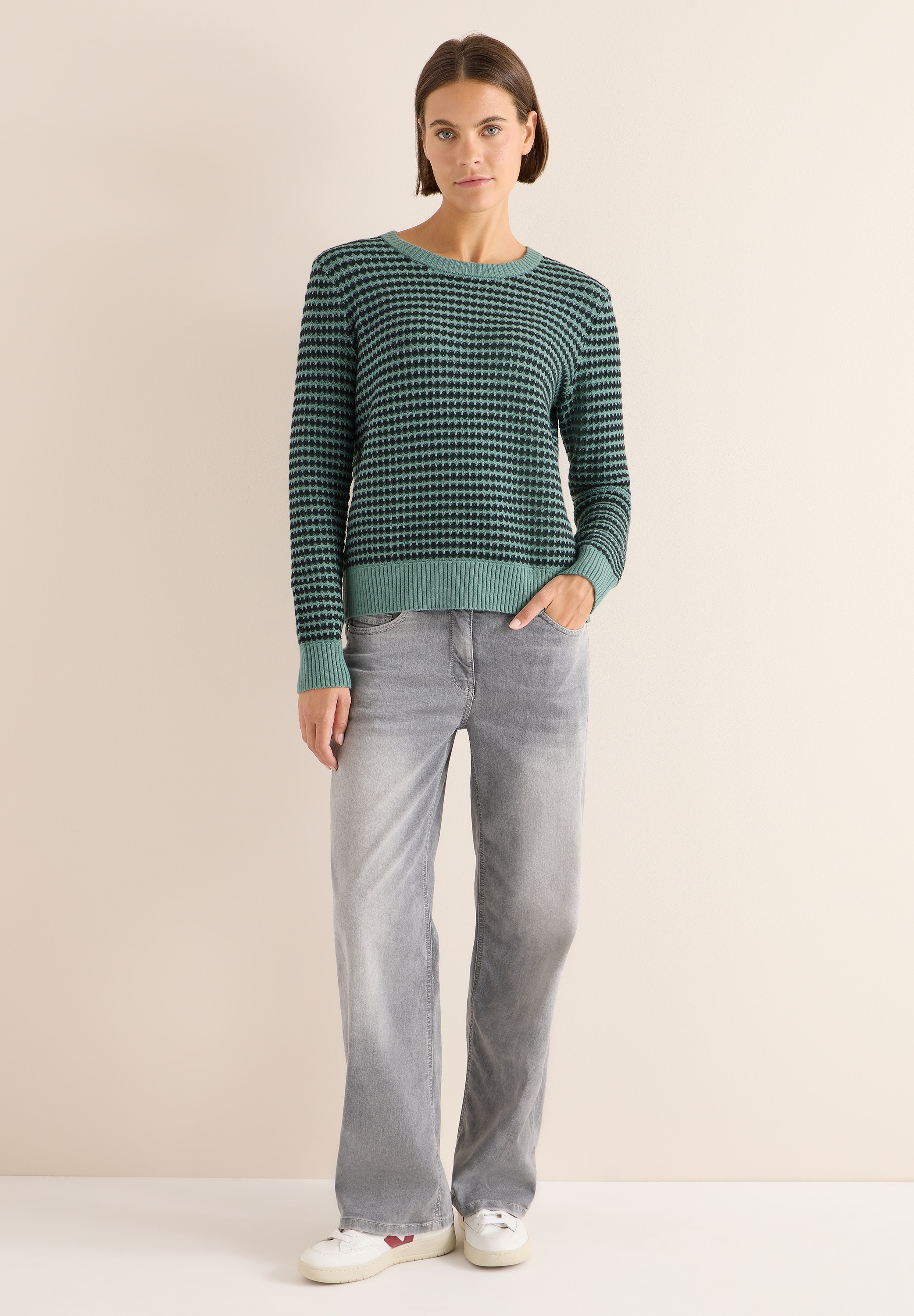 Cecil Strickpullover, aus softem Materialmix