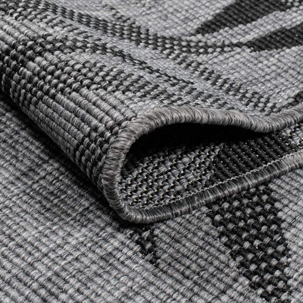 Carpet City Outdoorteppich »DUO RUG 5771«, rund, 5 mm Höhe, Wendeteppich Wetterfest In- & Outdoor, Balkon, Terrasse, Wohnzimmer