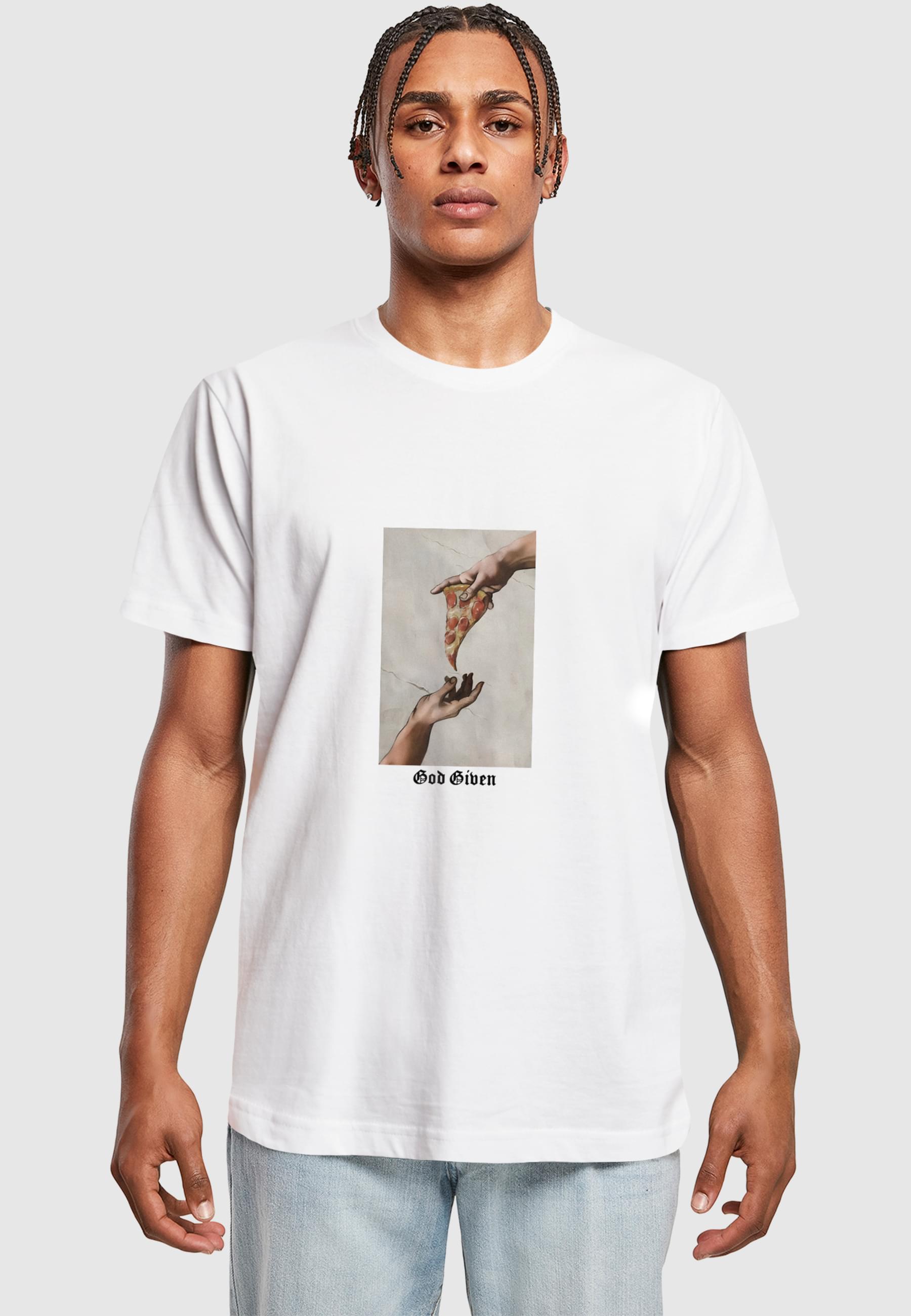 Thumbnail - MisterTee T-Shirt "MisterTee Herren God Given Pizza Tee" 1 Stk.