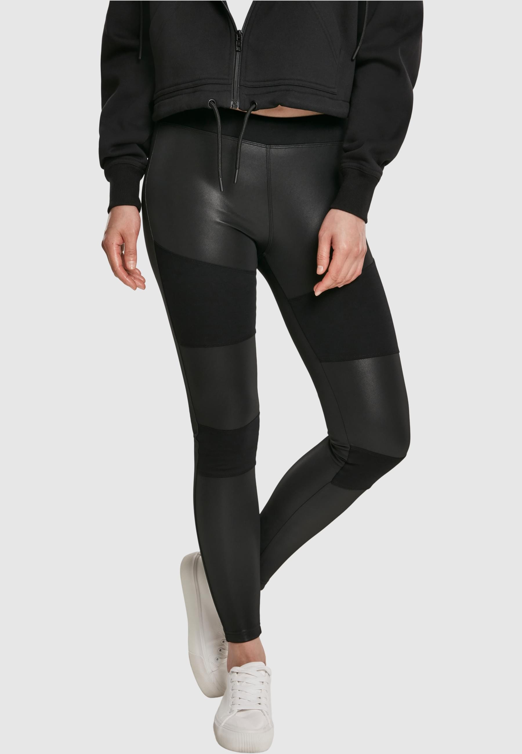 URBAN CLASSICS Leggings »Urban Classics Damen Ladies Fake Leather Tech Leggings«, (1 tlg.)
