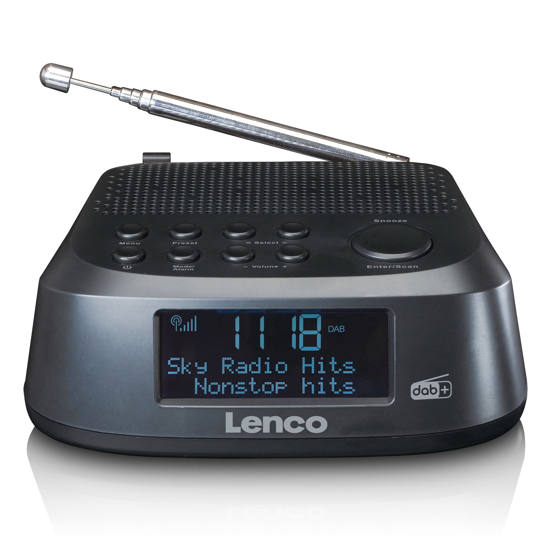 Lenco Uhrenradio »CR-605BK - Radio mit DAB+ und UKW-Radio«