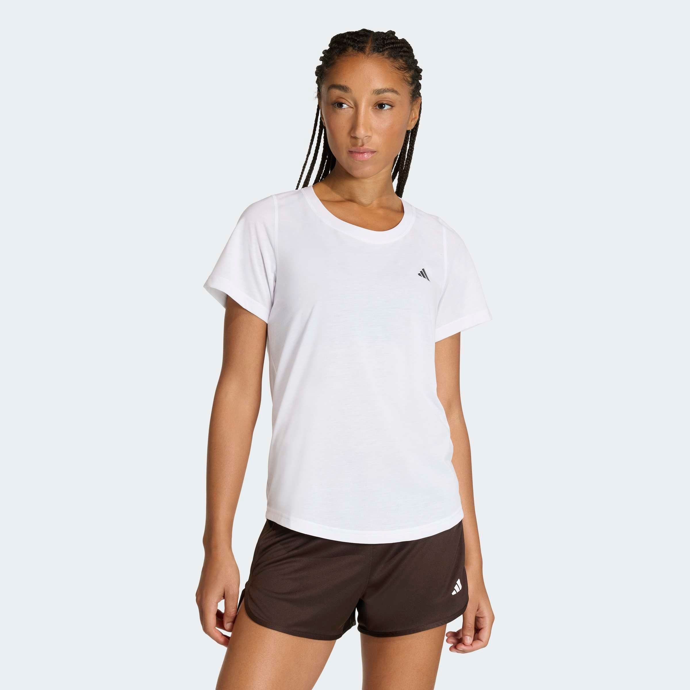 Adidas Performance T-Shirt "Workout Essentials Mit Tiefem Ausschnitt" Für Sportliche Looks Im Alltag Und Beim Training, Ohne Verschluss