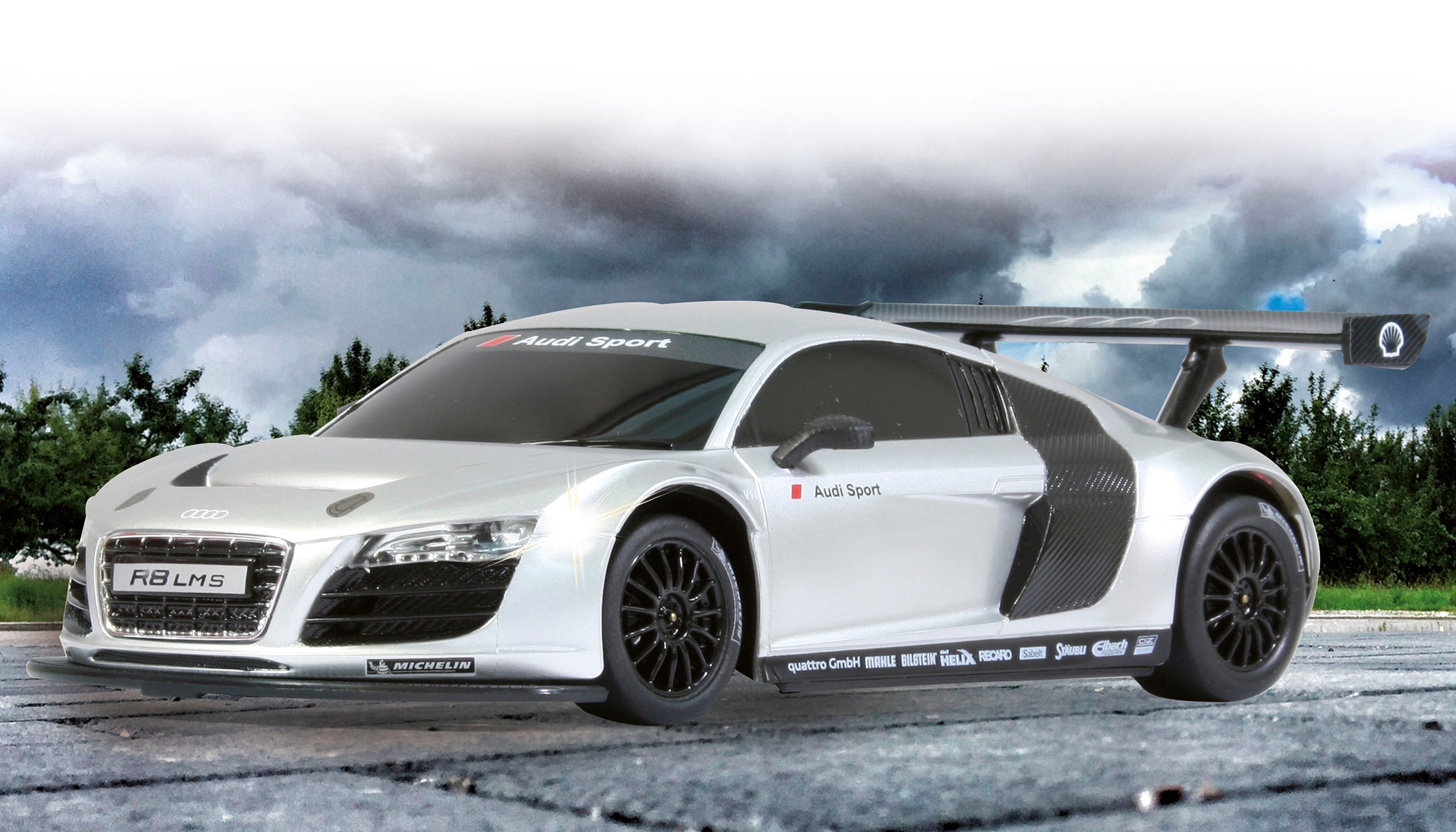 Jamara RC-Auto »Deluxe Cars, Audi R8 LMS, 1:24, silber, 2,4Ghz«