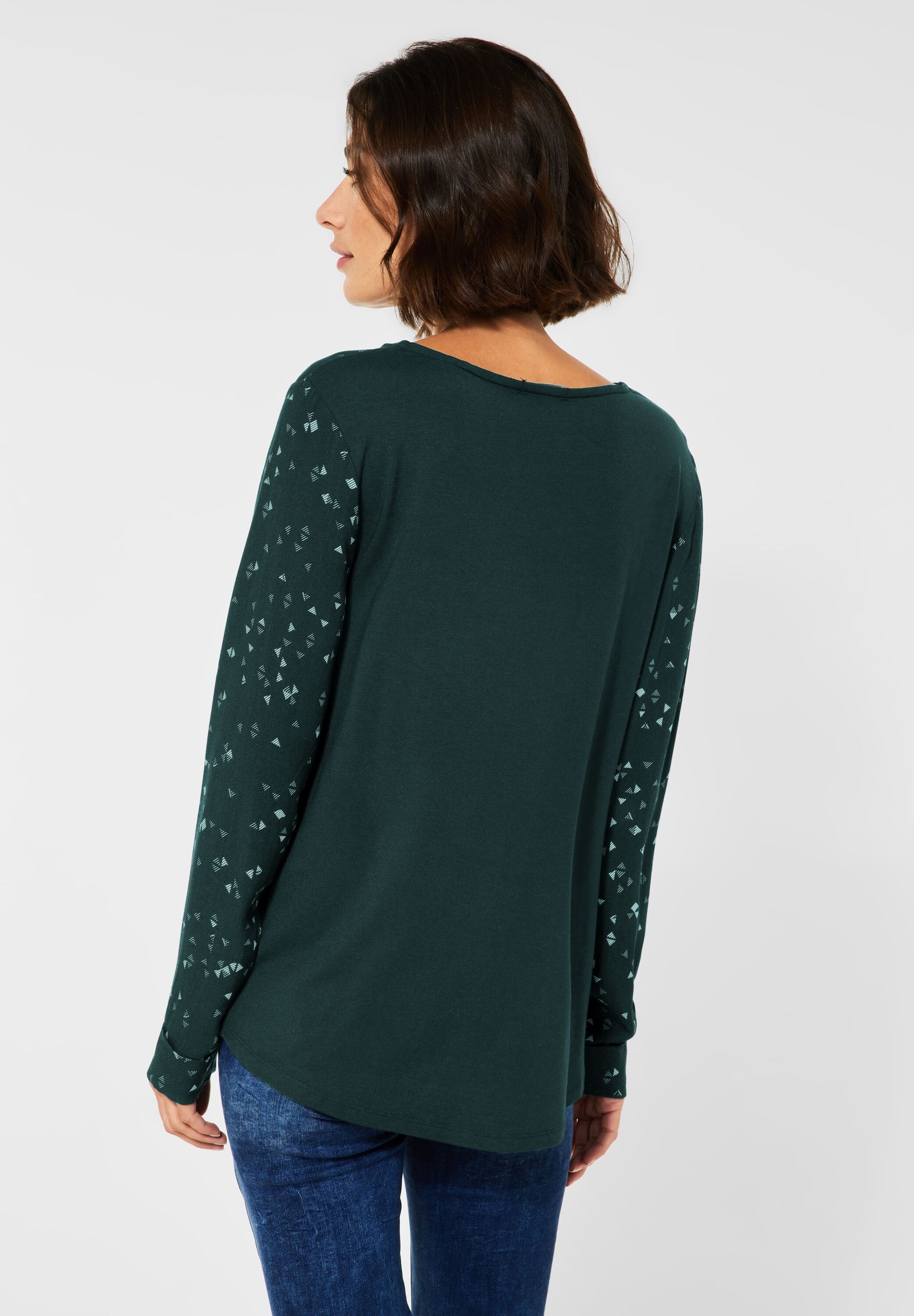 Cecil Langarmbluse, mit Minimal Muster