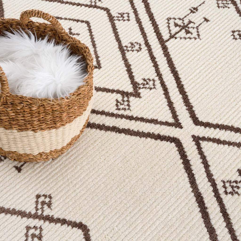 Carpet City Teppich »April 2291«, rechteckig, 10 mm Höhe, Läufer, weich durch Microfaser, Boho Ethno Look, Wohnzimmer