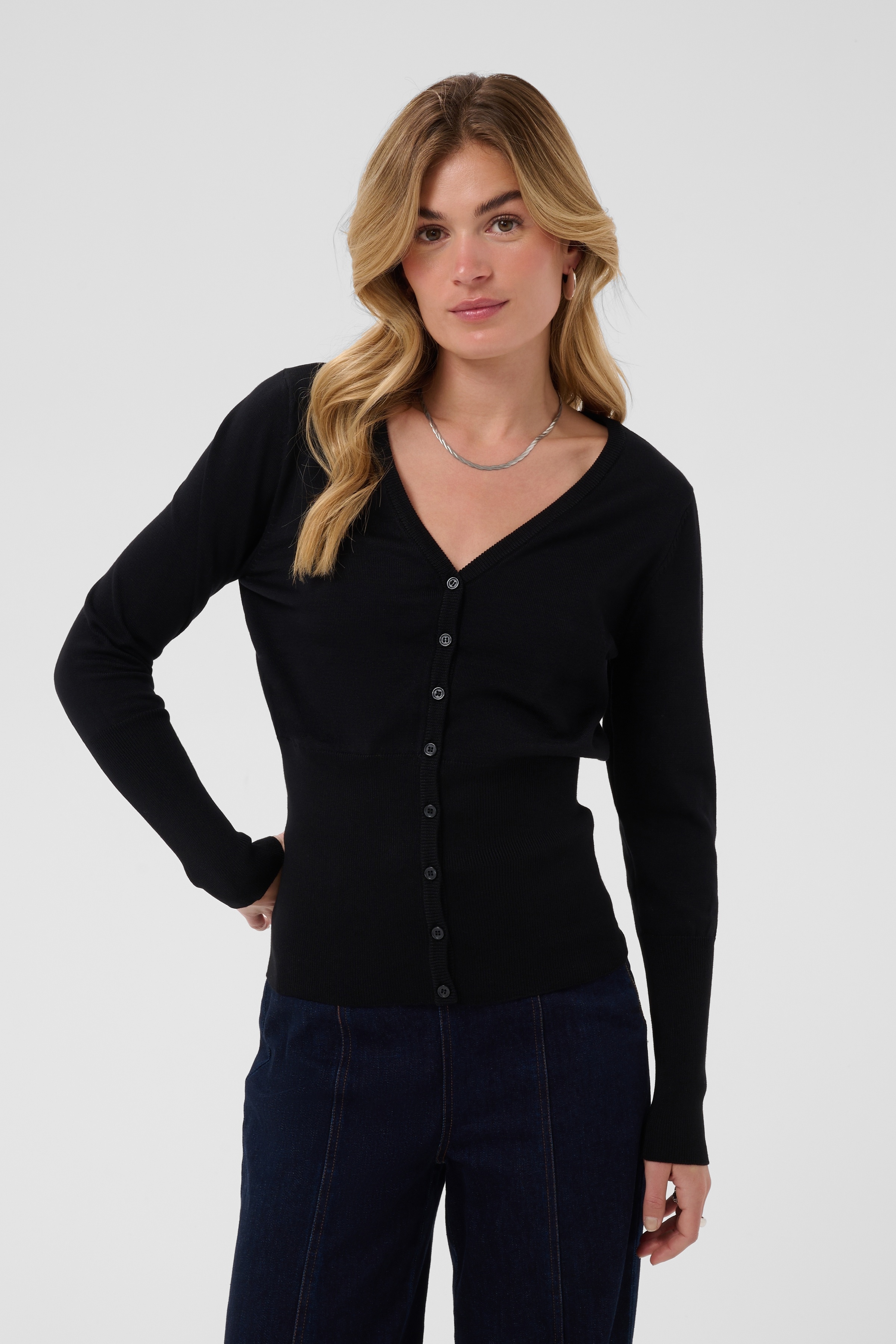 Saint Tropez Strickjacke "MilaSZ Slim Cardigan" Viskosemischung, Fitted
