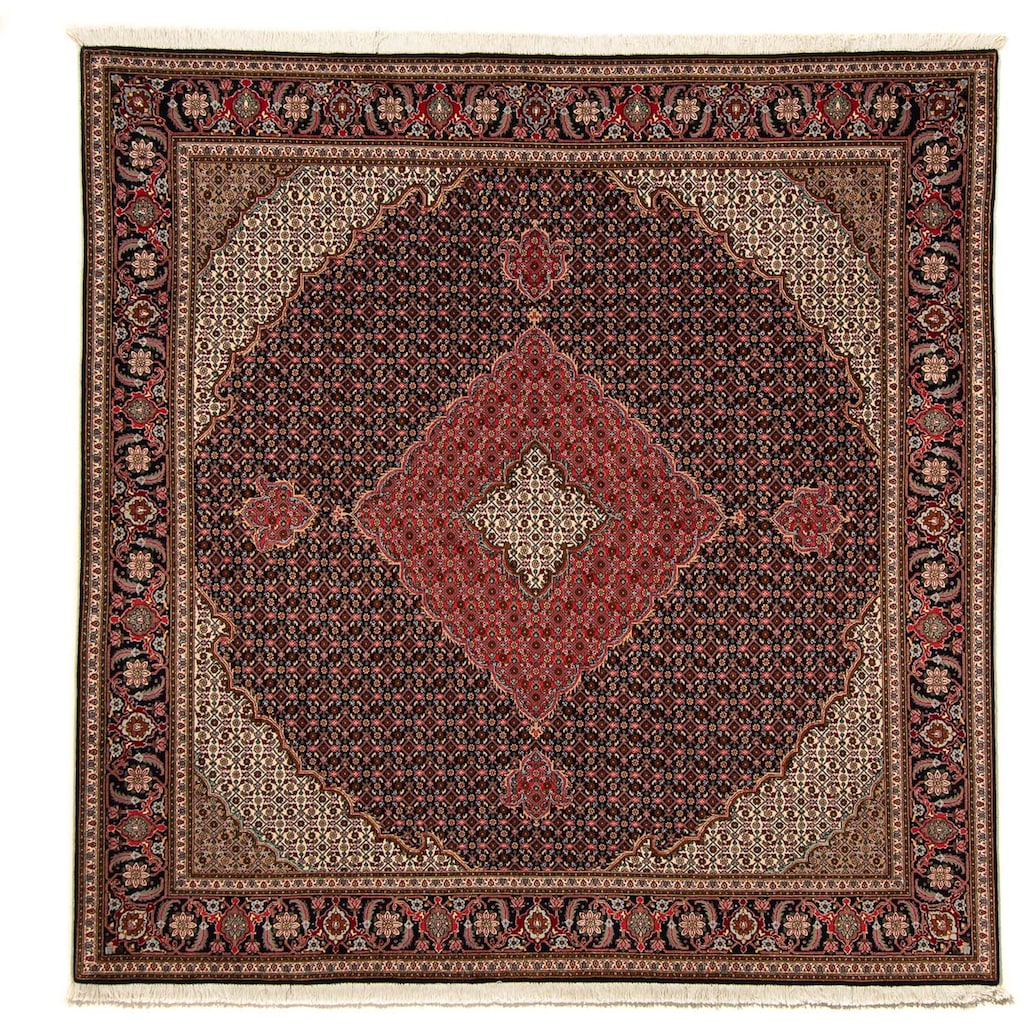 morgenland Orientteppich »Perser - Täbriz quadratisch - 203 x 202 cm - dunkelblau«, quadratisch