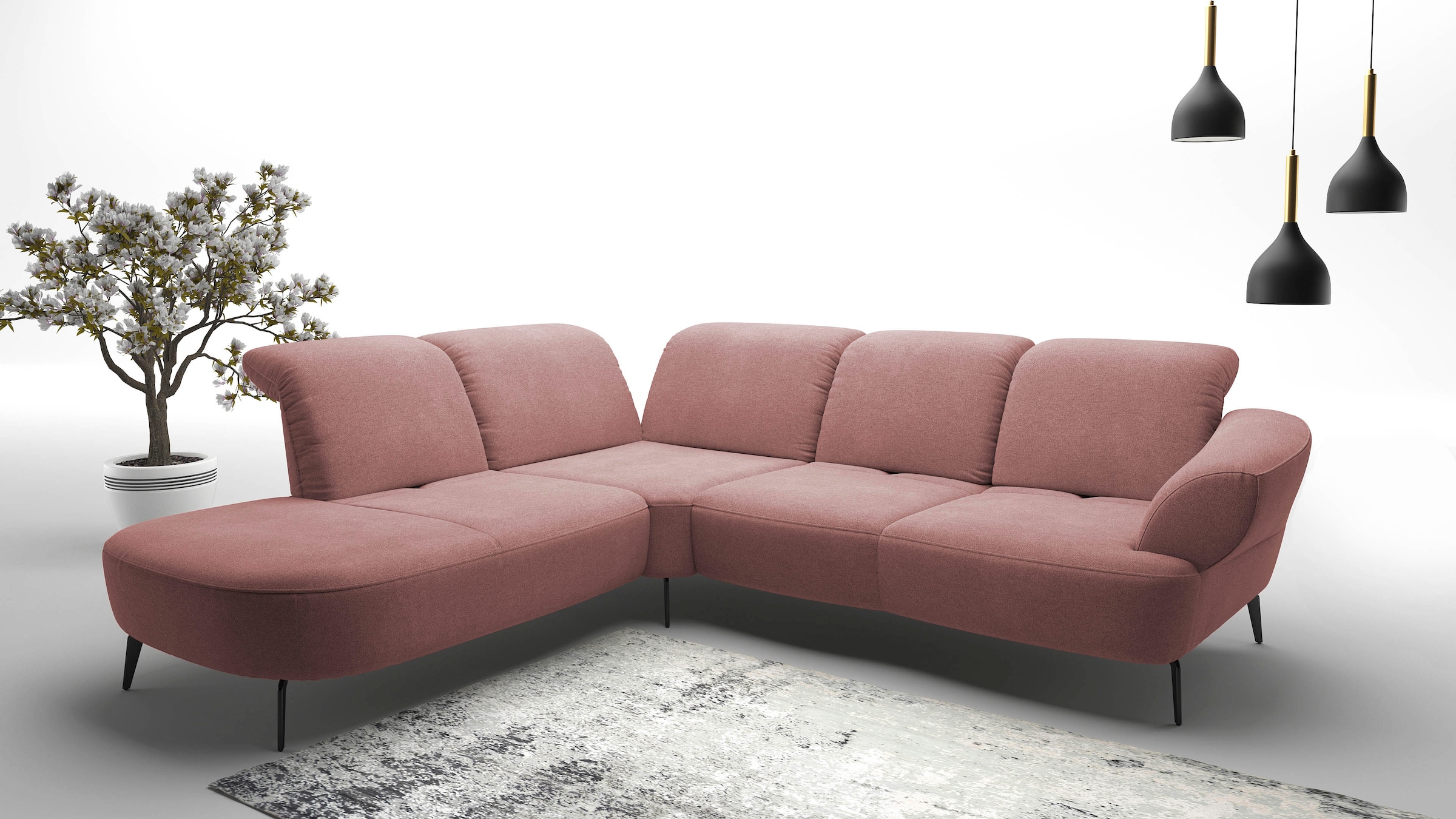 sit&more Ecksofa "Dance, L-Form, inkl. Sitztiefenverstellung", inkl. Click& günstig online kaufen