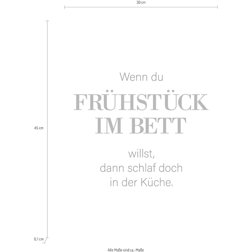 queence Wanddekoobjekt »FRÜHSTÜCK IM BETT«