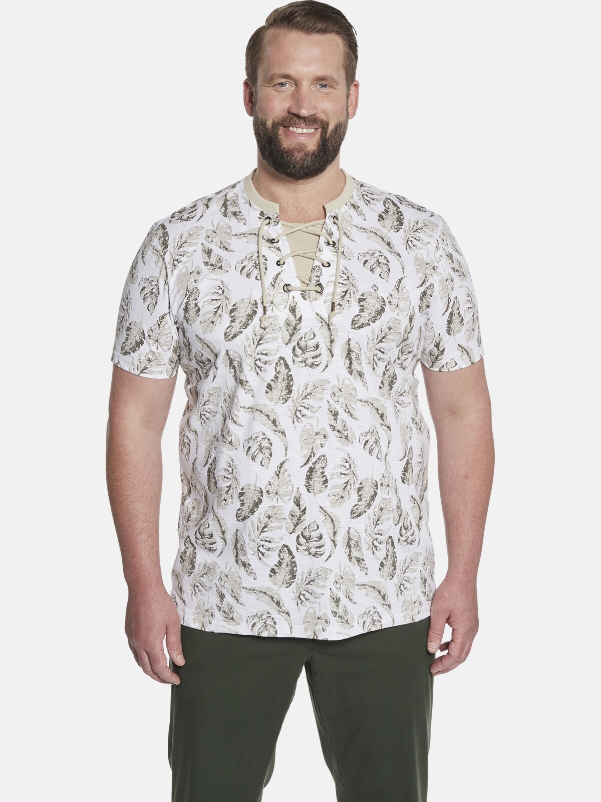 Charles Colby T-Shirt "T-Shirt EARL CRISPIN" 1 mit Schnürung günstig online kaufen