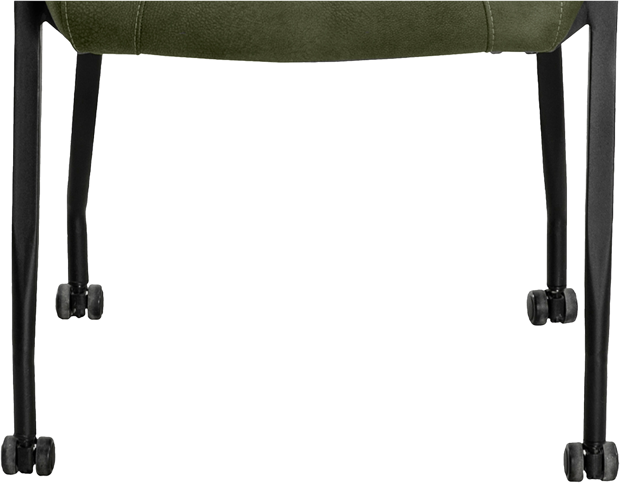 OMG Design Armlehnstuhl »Point«, (Set), 2 St., Stoff, Esszimmerstuhl mit Rollen, Bürostuhl